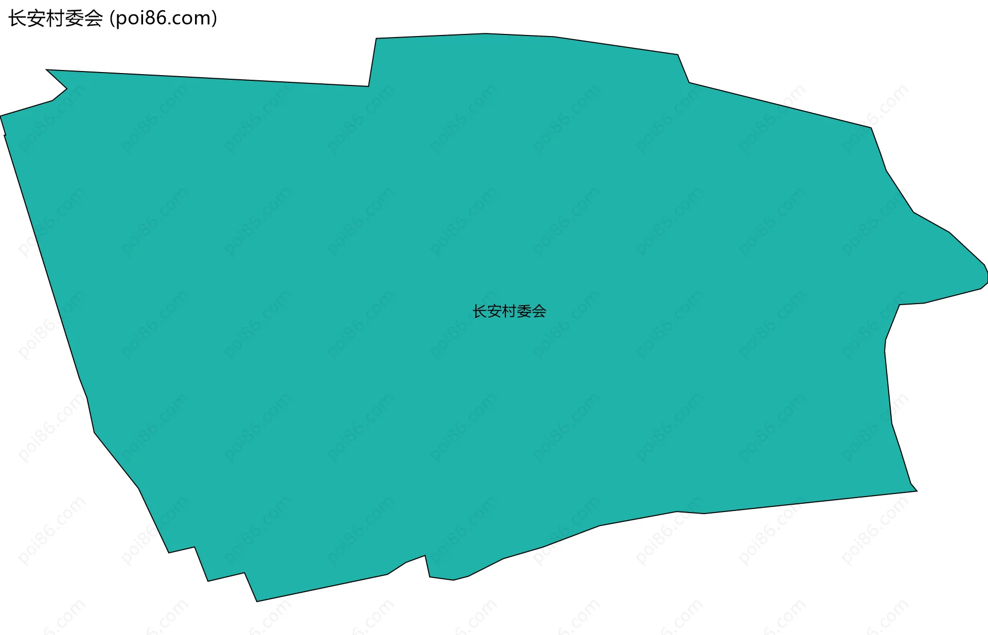 长安村委会边界地图