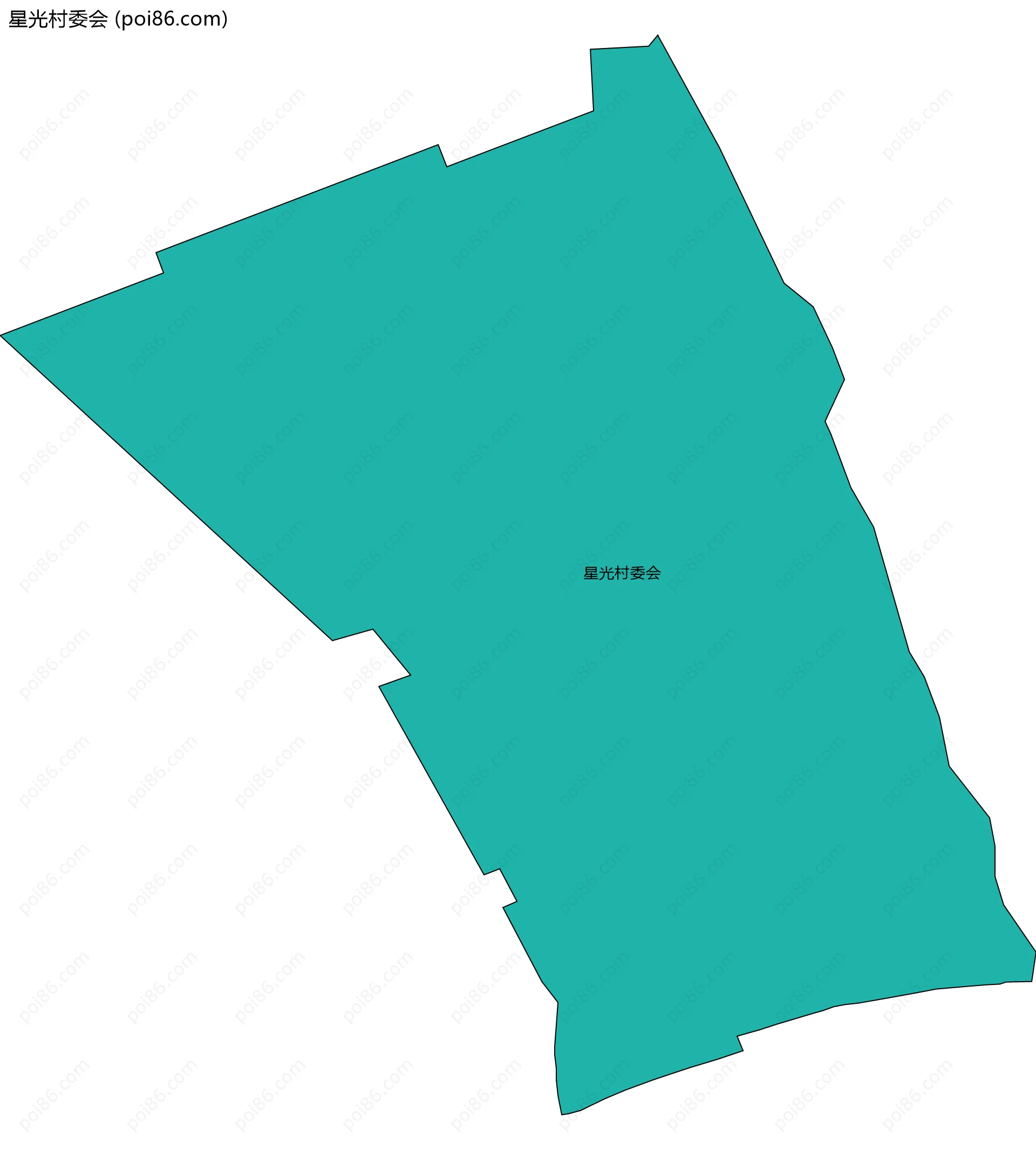 星光村委会边界地图
