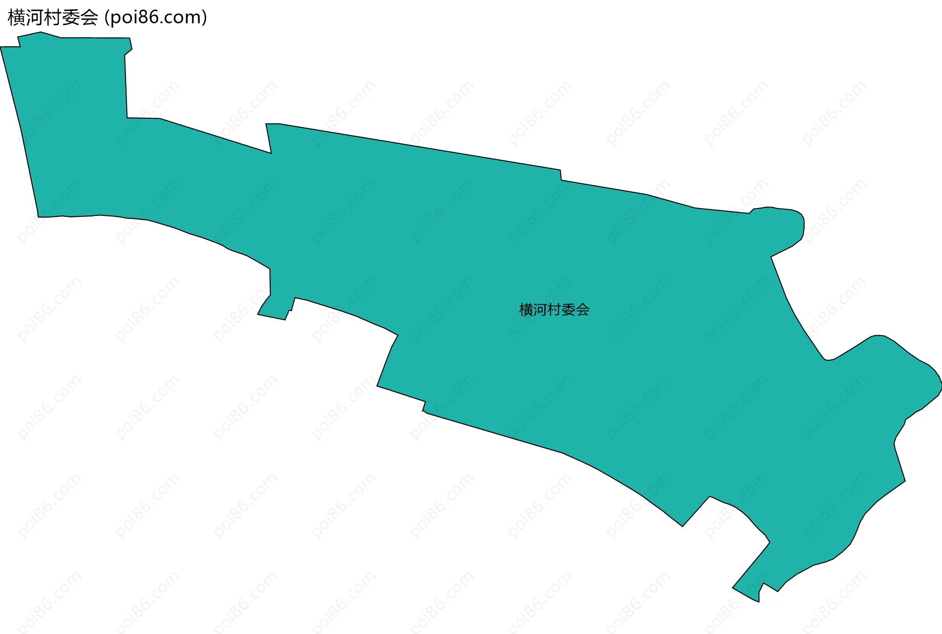 横河村委会边界地图