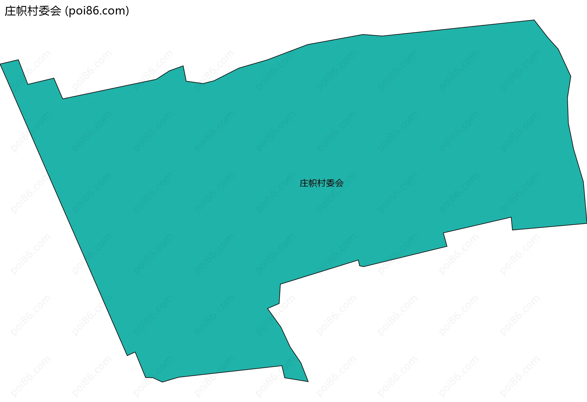 庄帜村委会边界地图