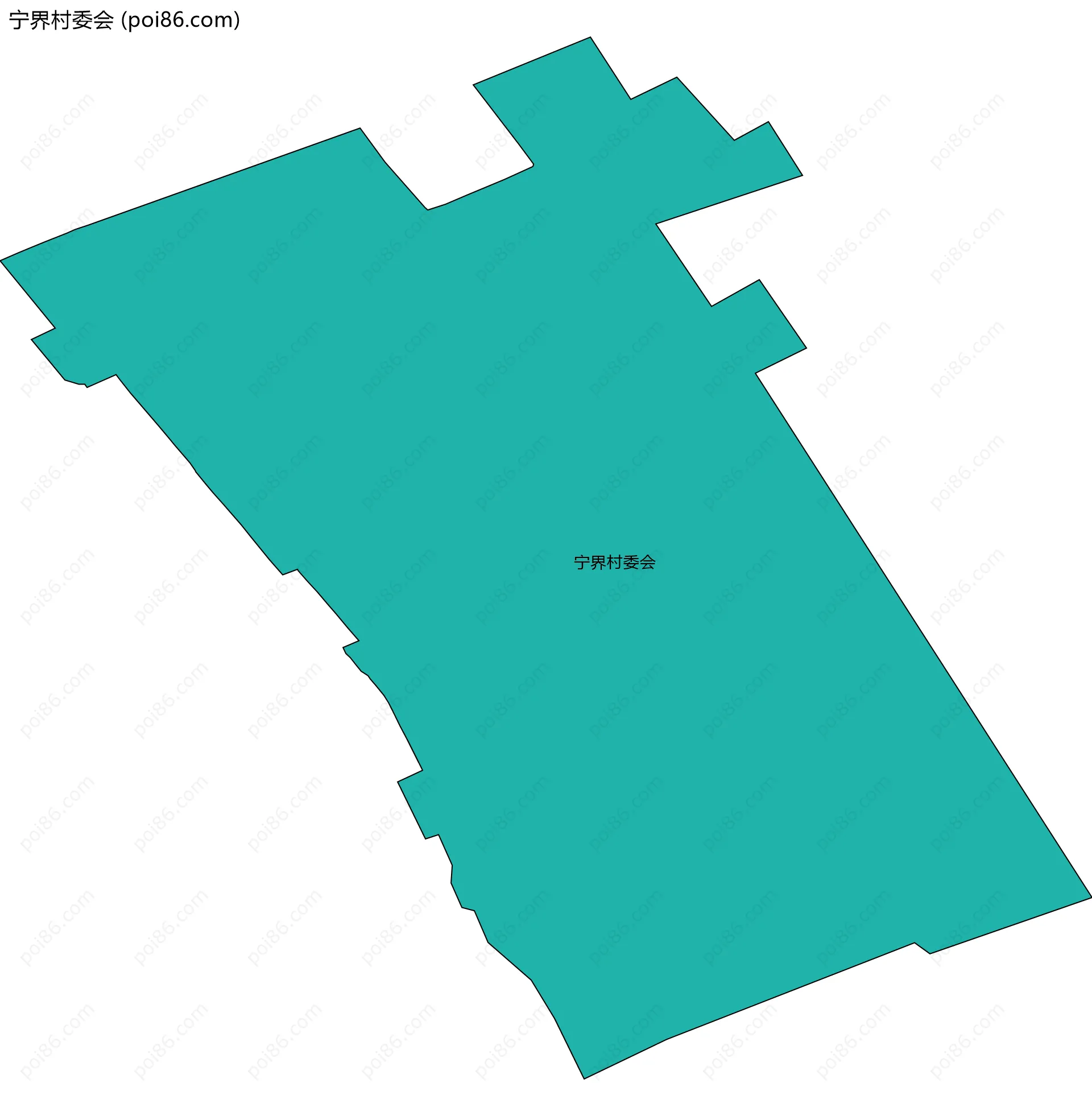 宁界村委会边界地图