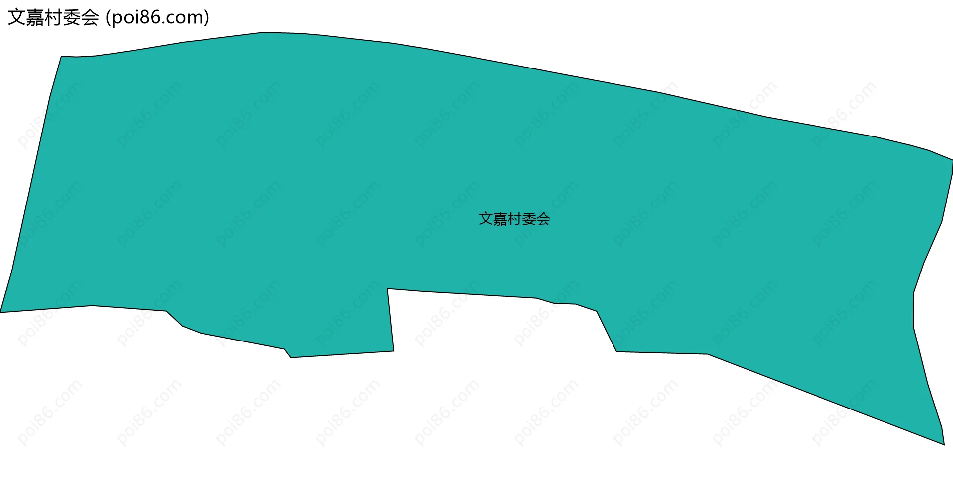 文嘉村委会边界地图