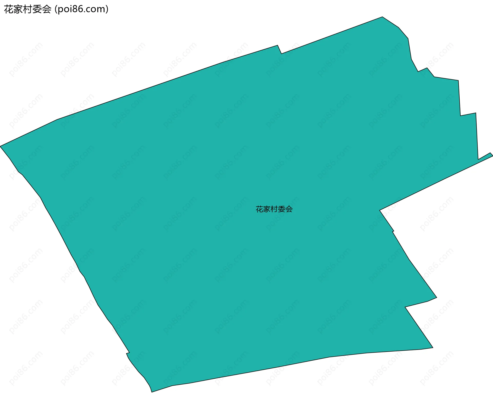 花家村委会边界地图