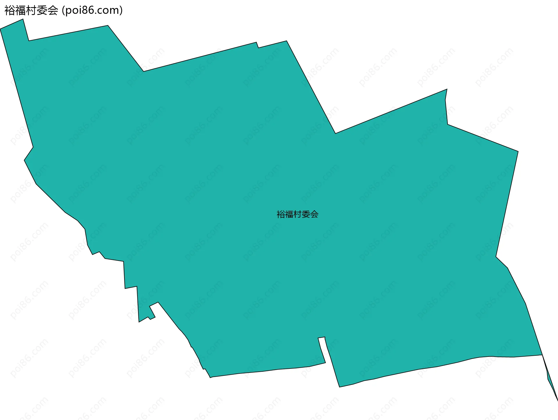 裕福村委会边界地图