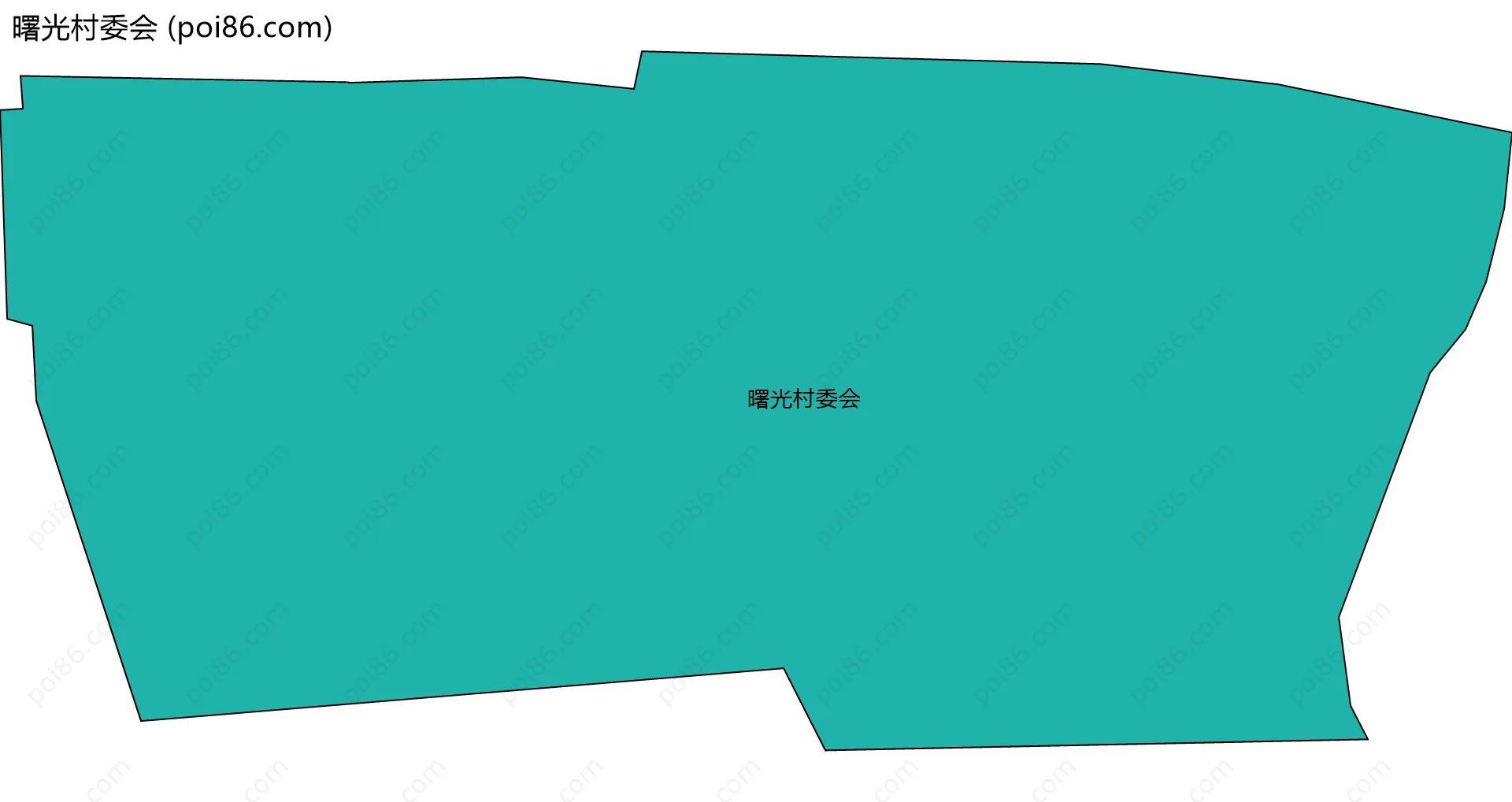 曙光村委会边界地图