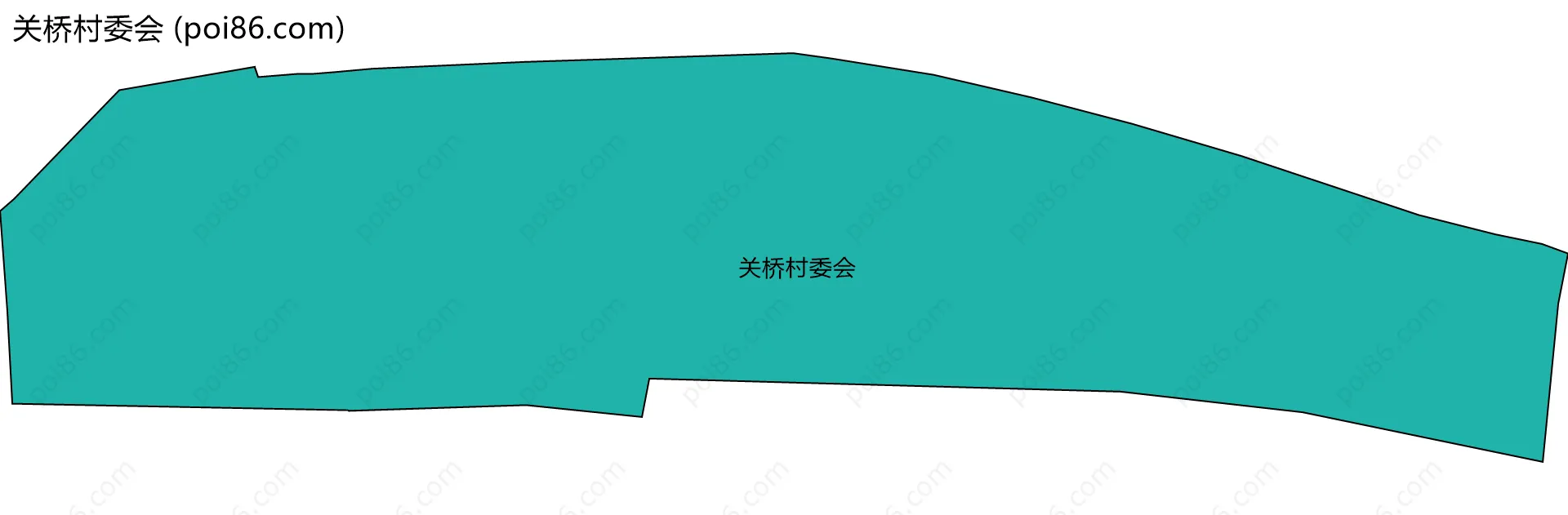 关桥村委会边界地图