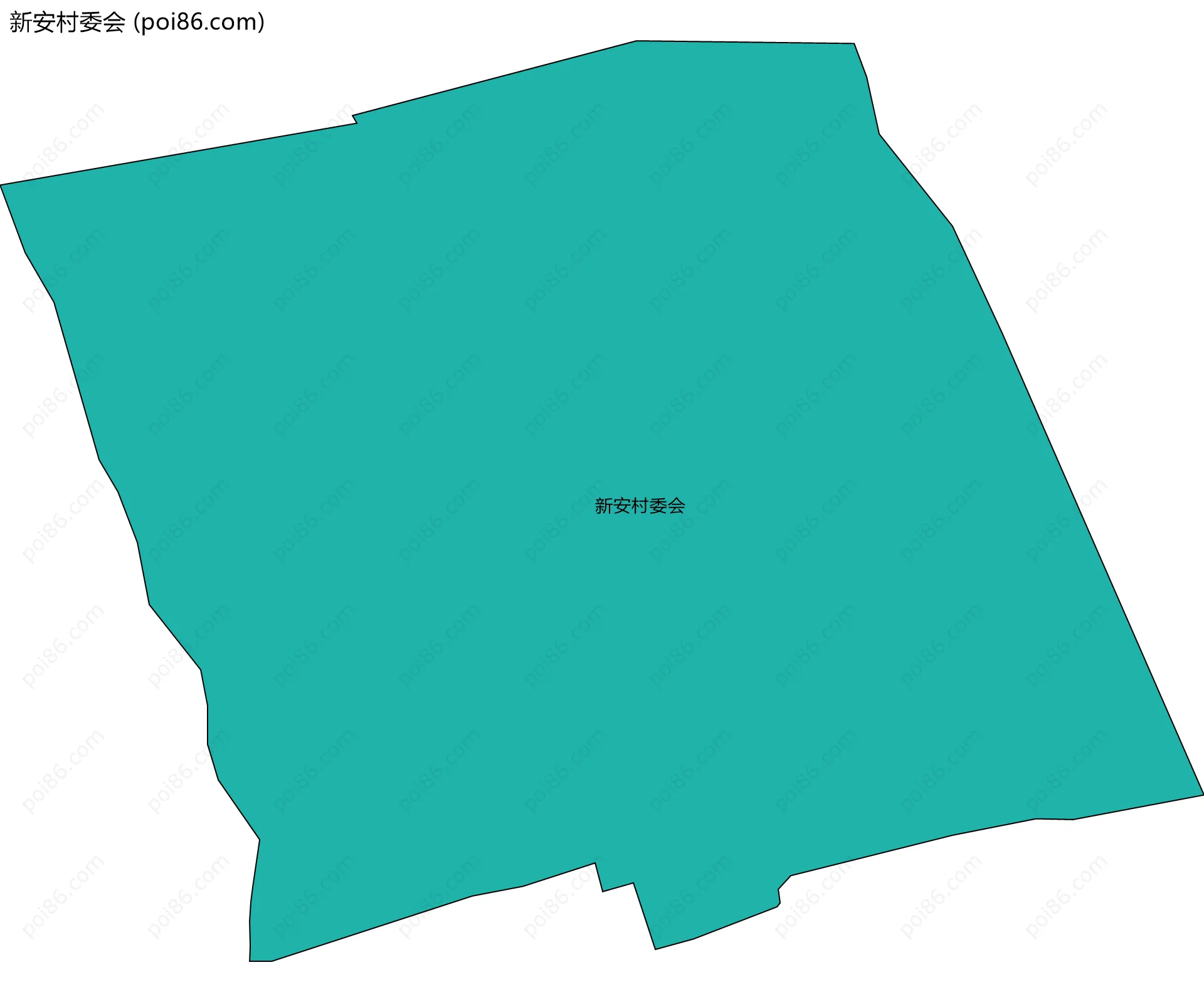 新安村委会边界地图