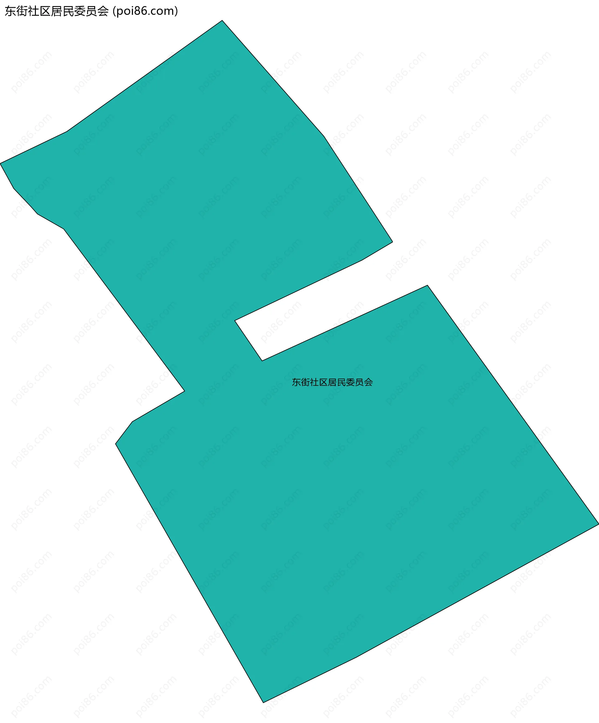 东街社区居民委员会边界地图