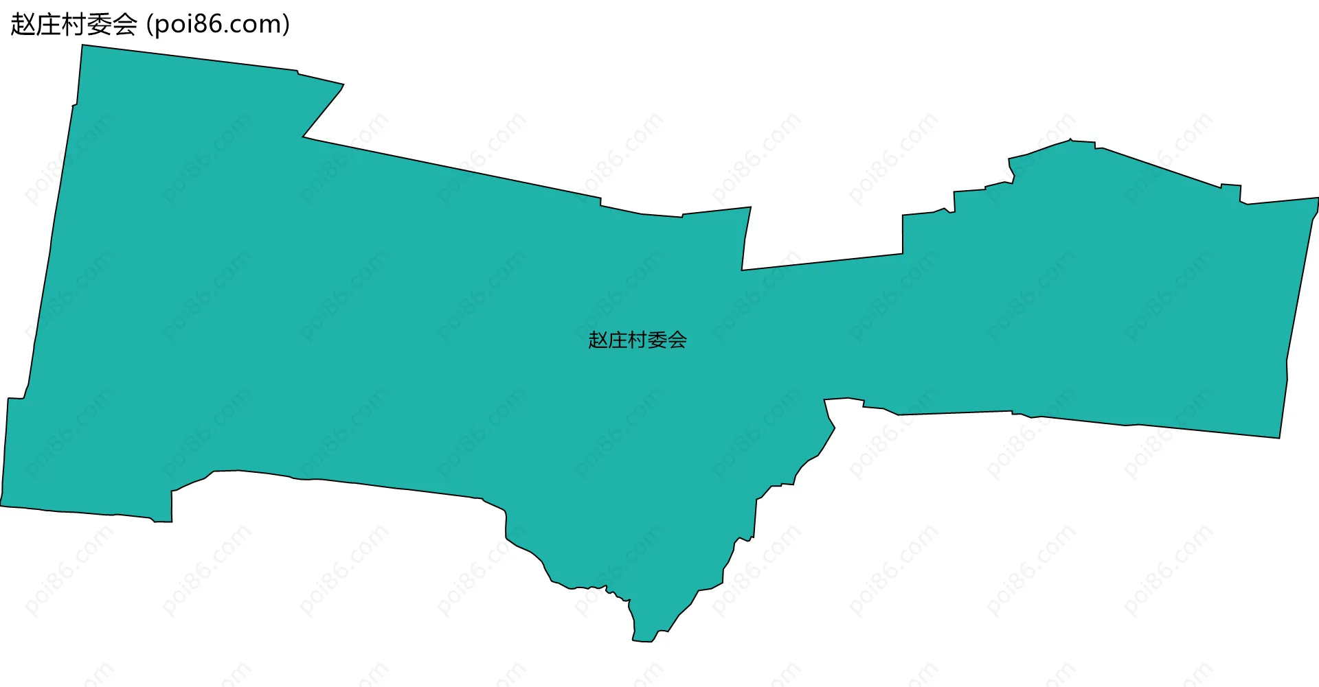 赵庄村委会边界地图