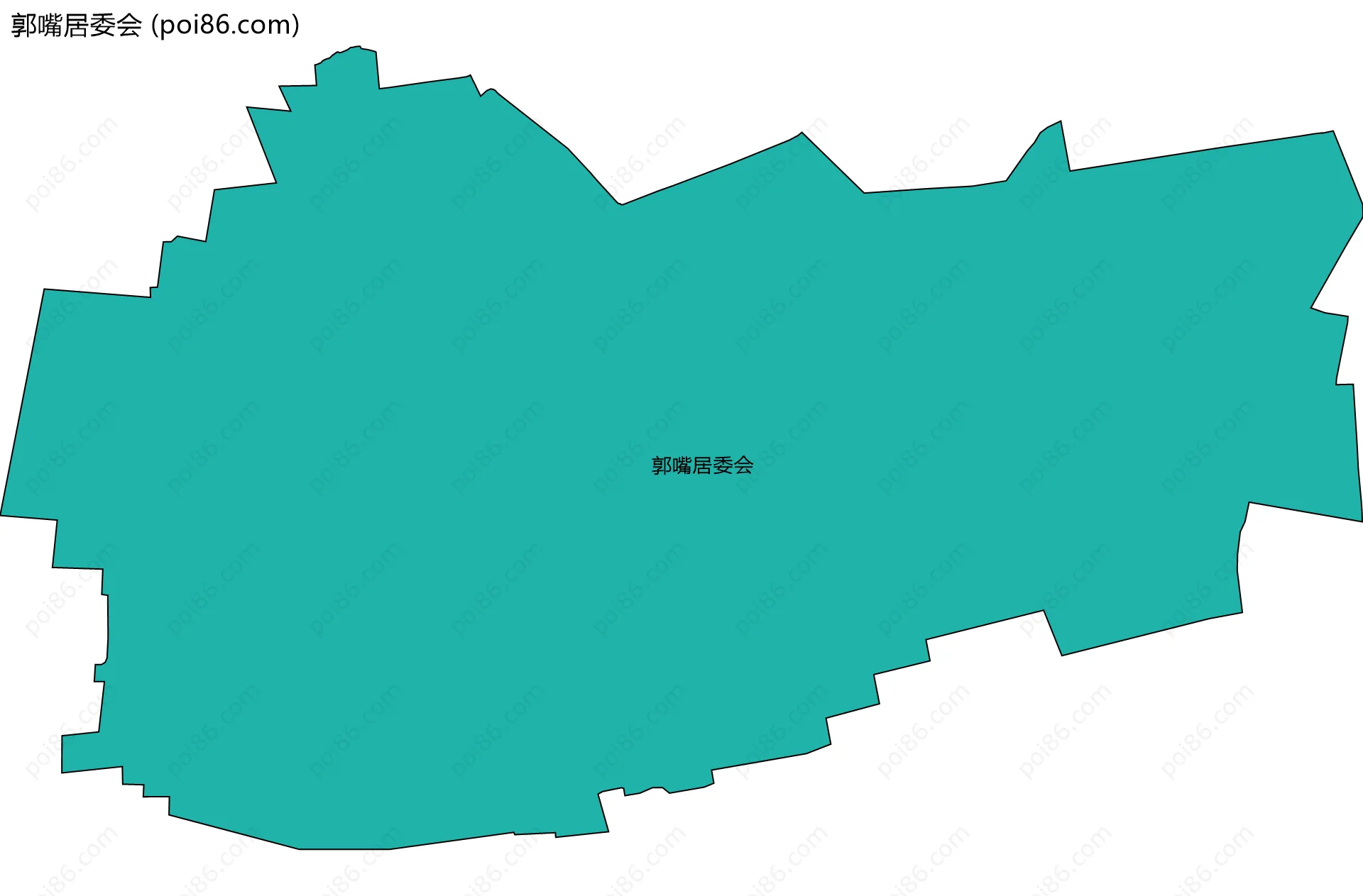 郭嘴居委会边界地图