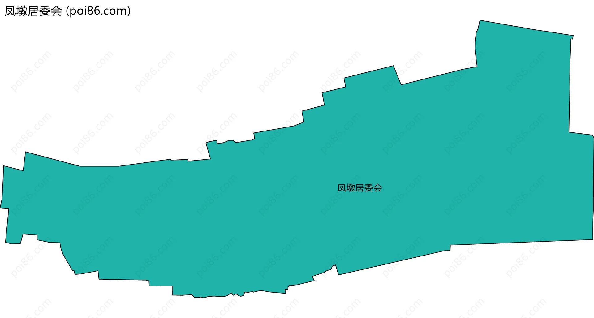 凤墩居委会边界地图