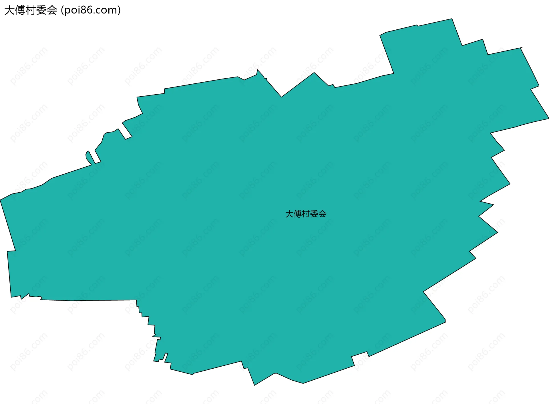 大傅村委会边界地图