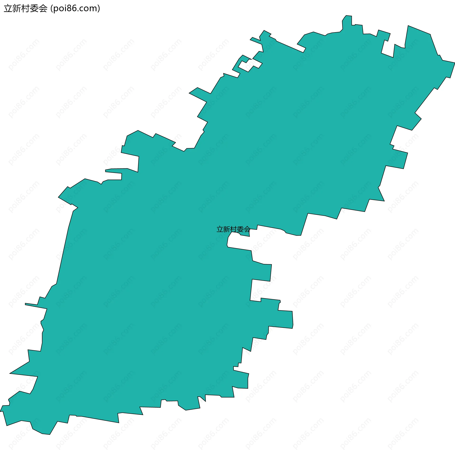 立新村委会边界地图