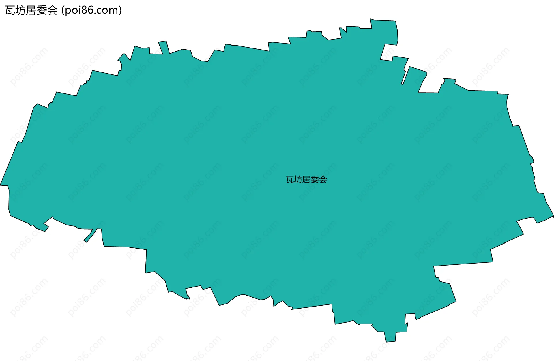 瓦坊居委会边界地图
