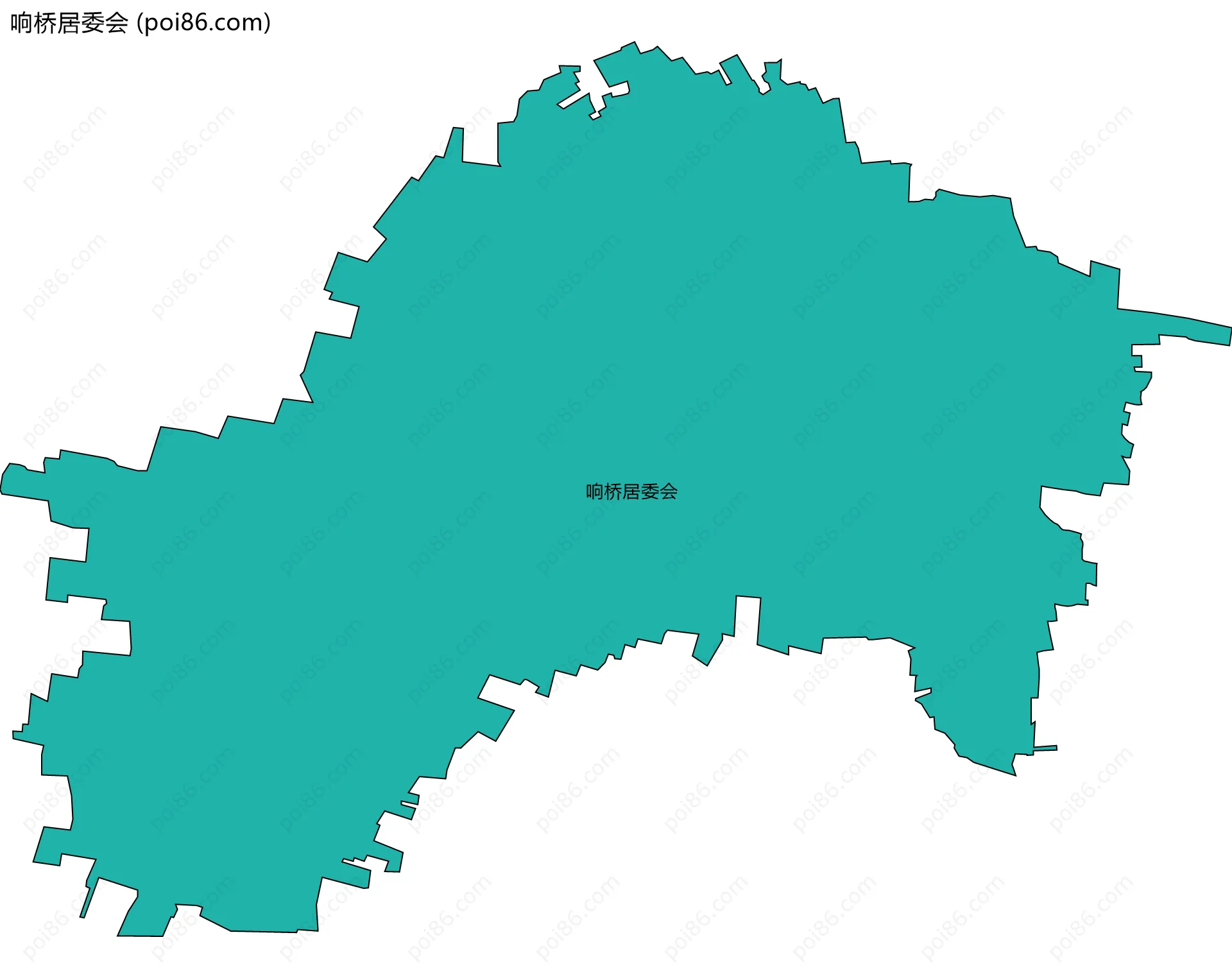 响桥居委会边界地图