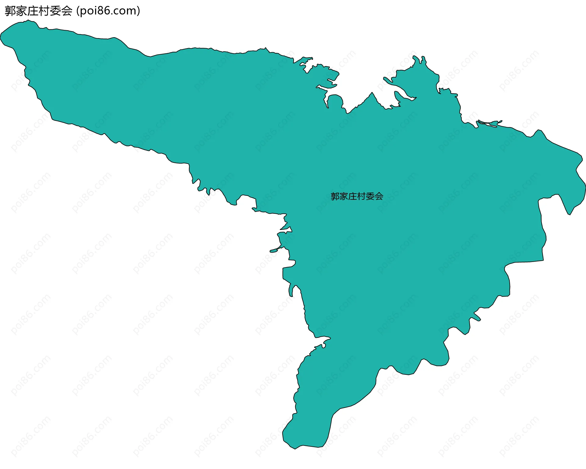 郭家庄村委会边界地图