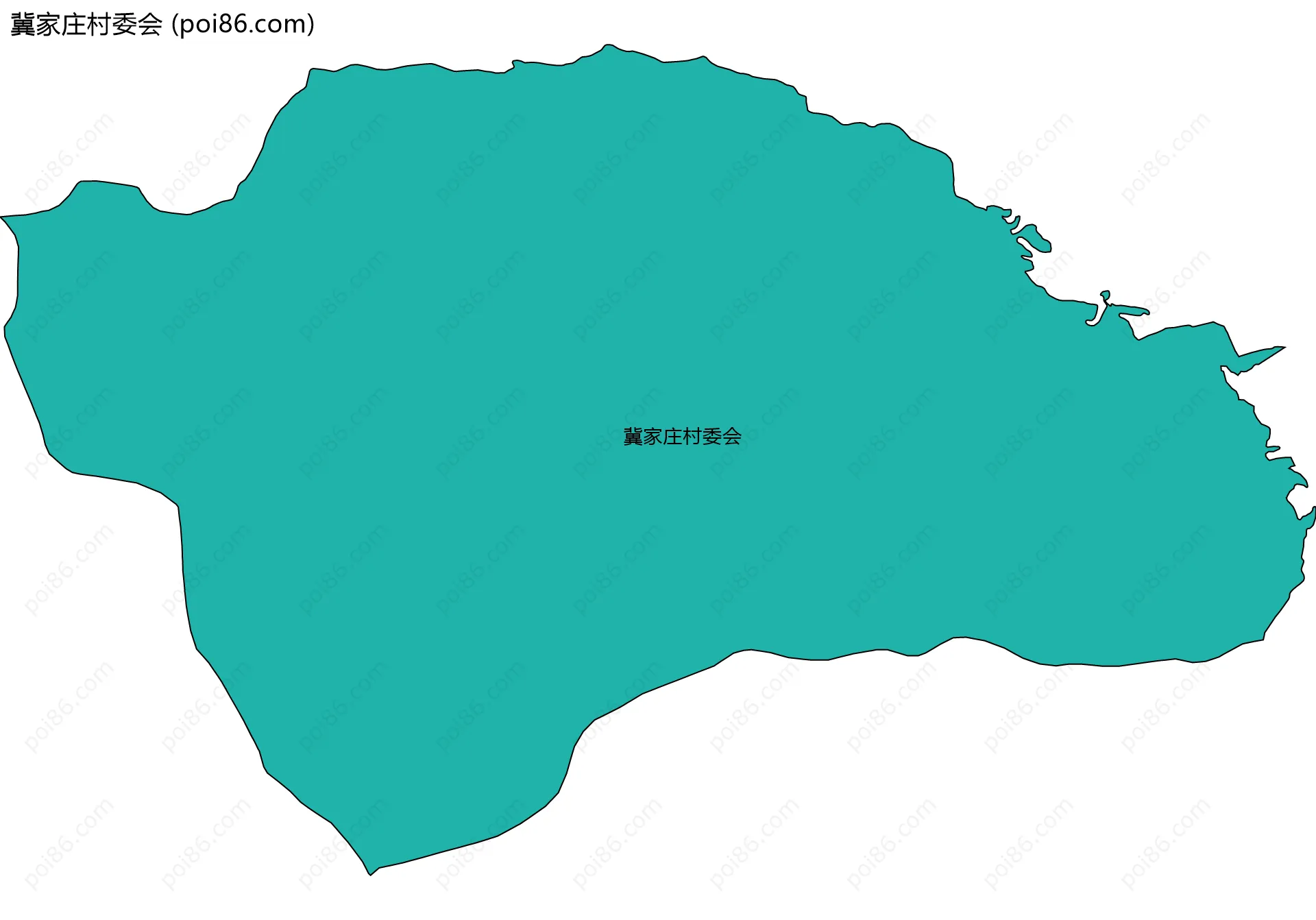 冀家庄村委会边界地图