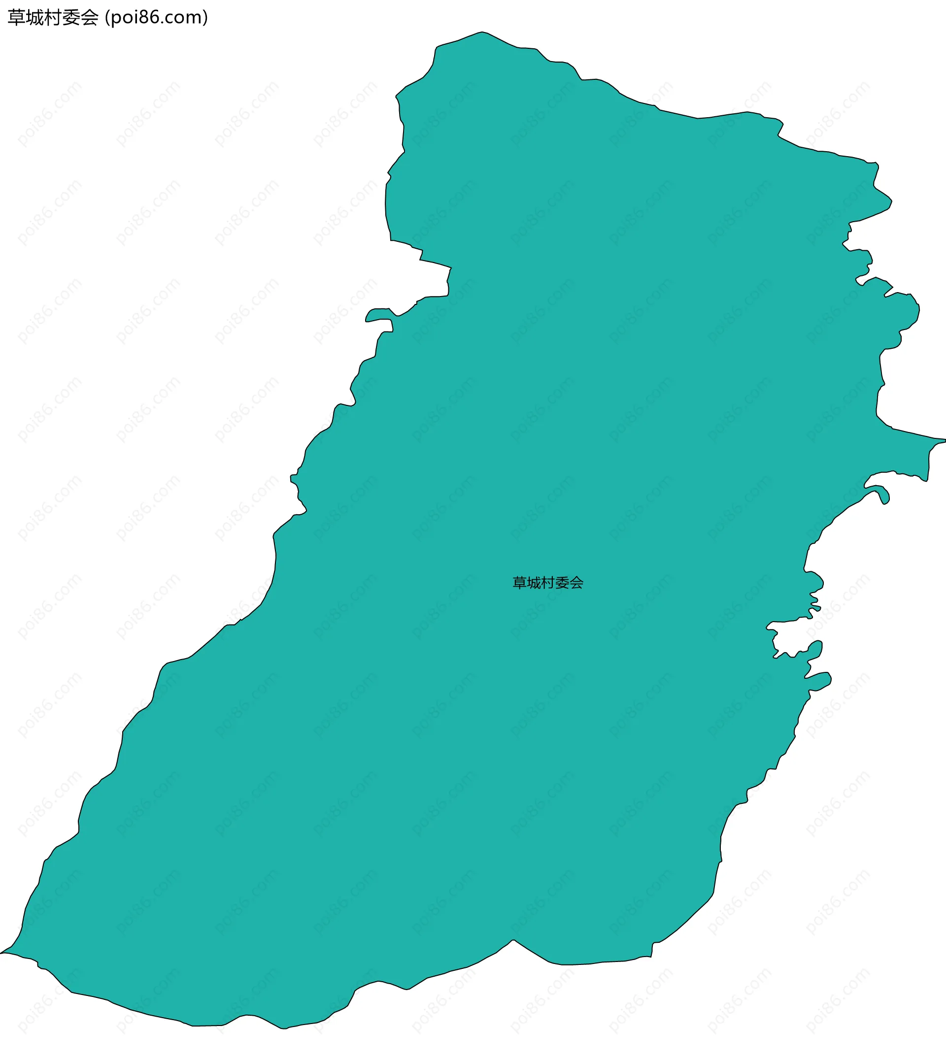 草城村委会边界地图