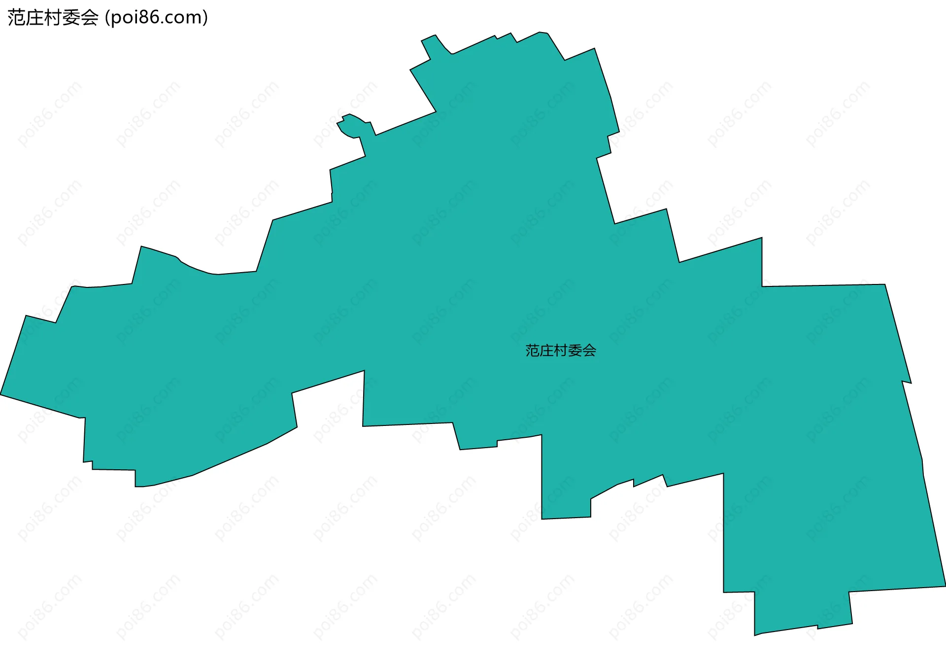 范庄村委会边界地图