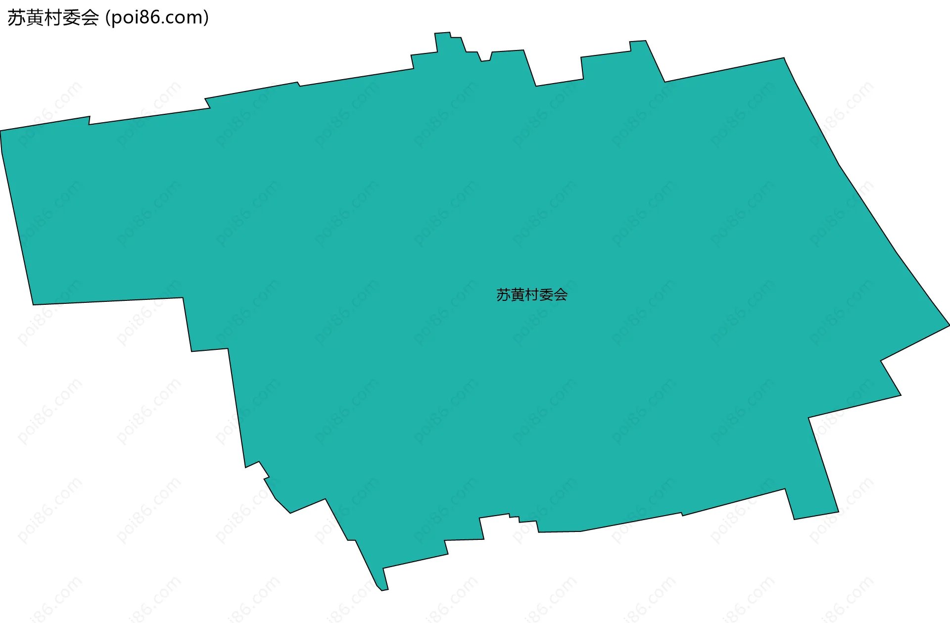 苏黄村委会边界地图