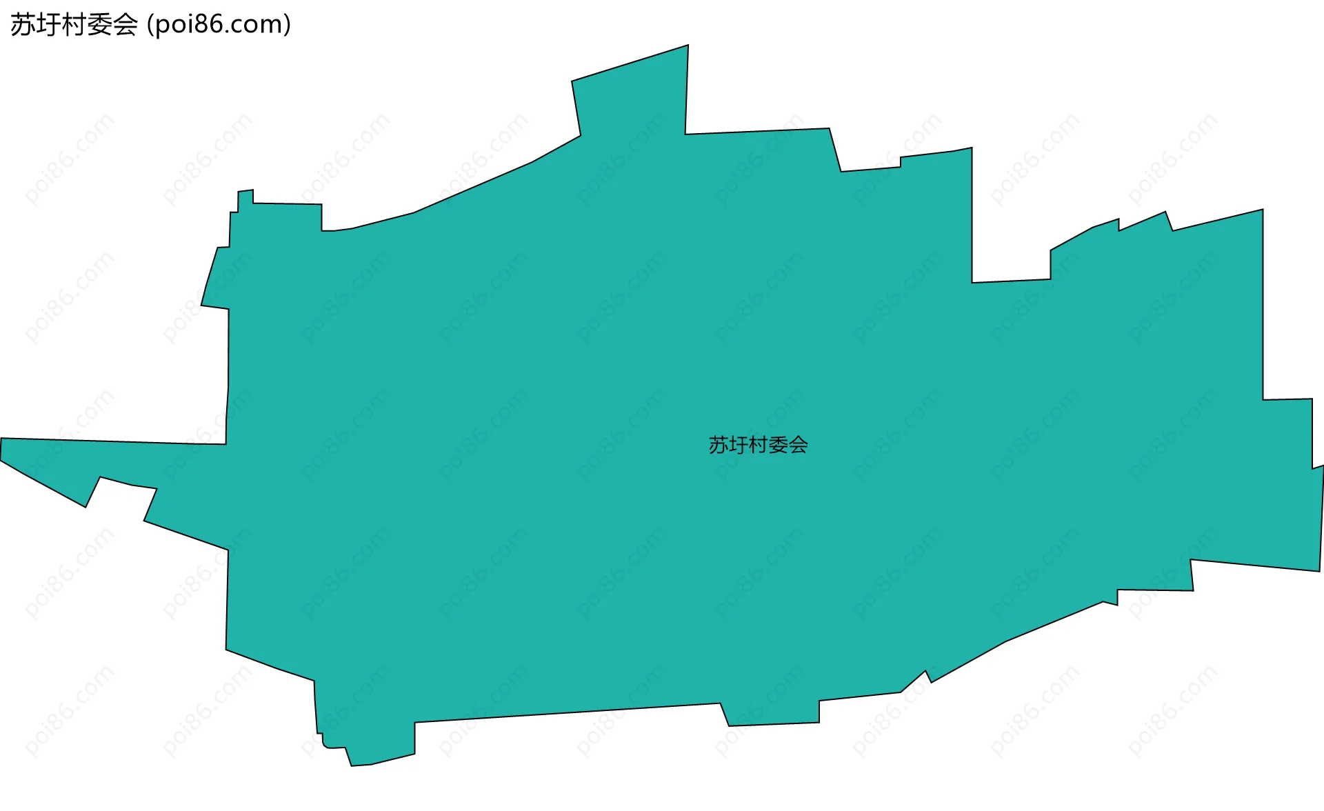 苏圩村委会边界地图
