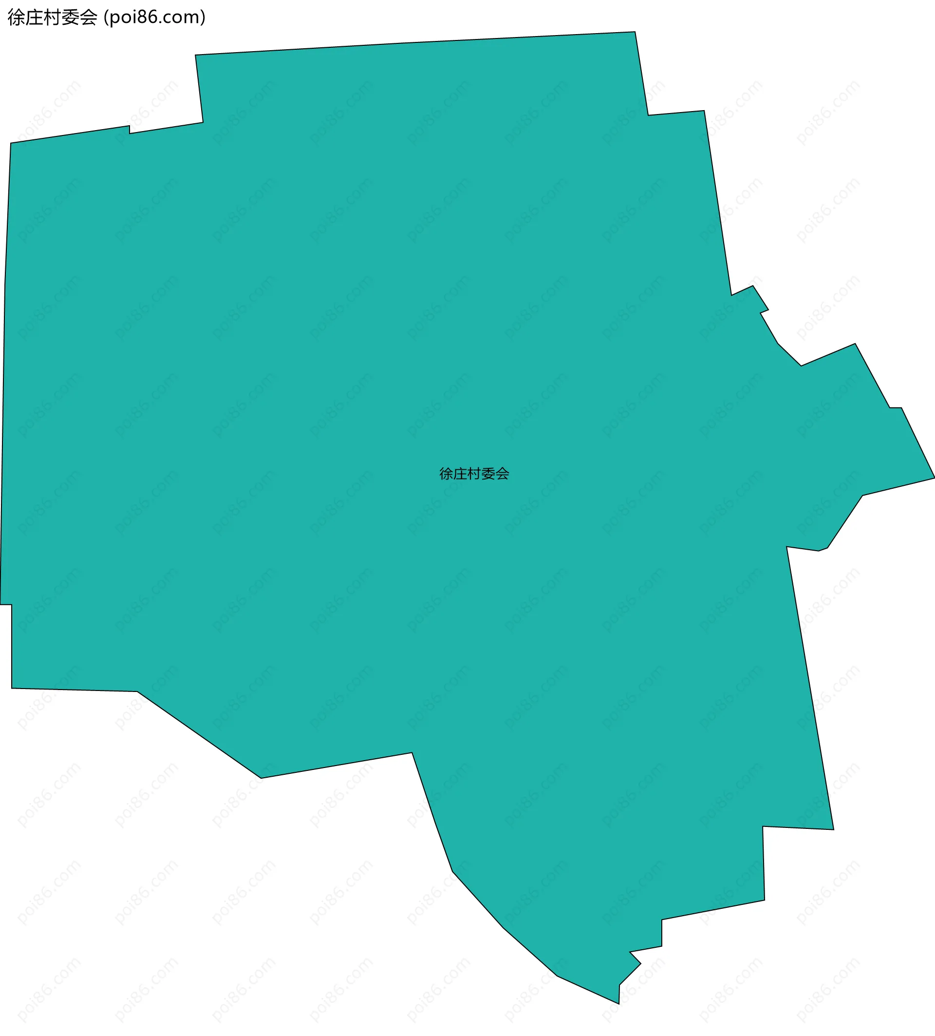 徐庄村委会边界地图