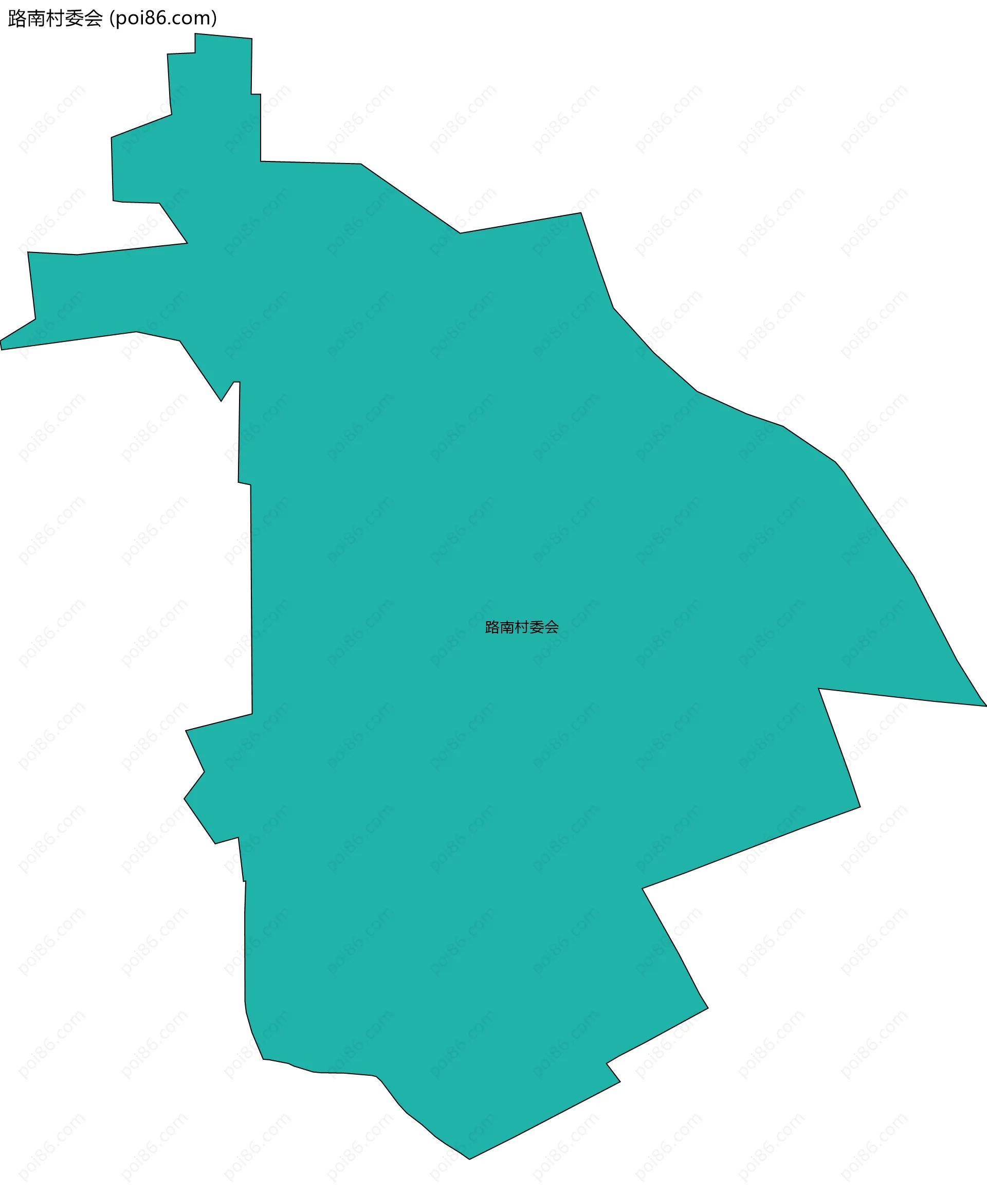 路南村委会边界地图