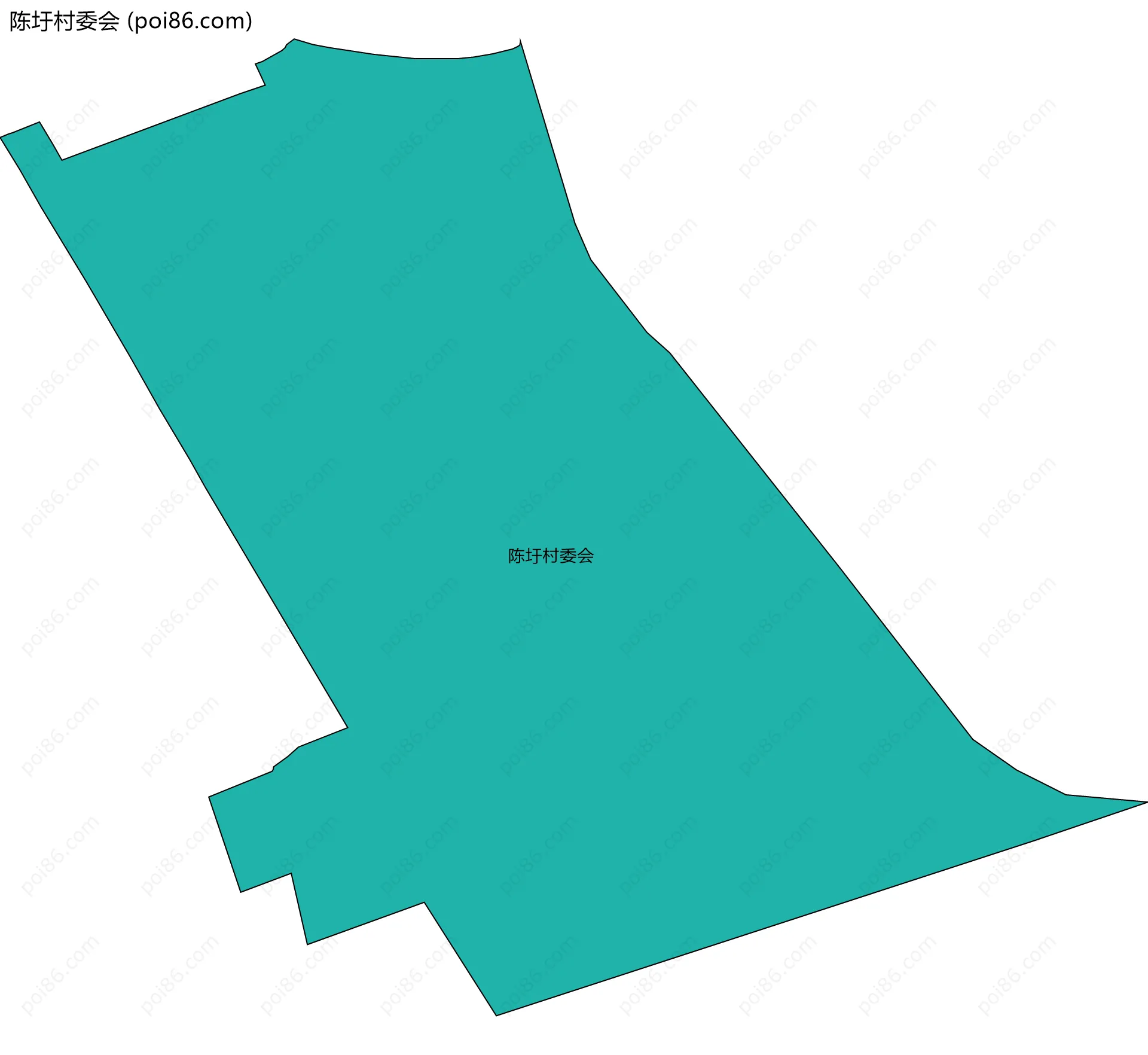 陈圩村委会边界地图