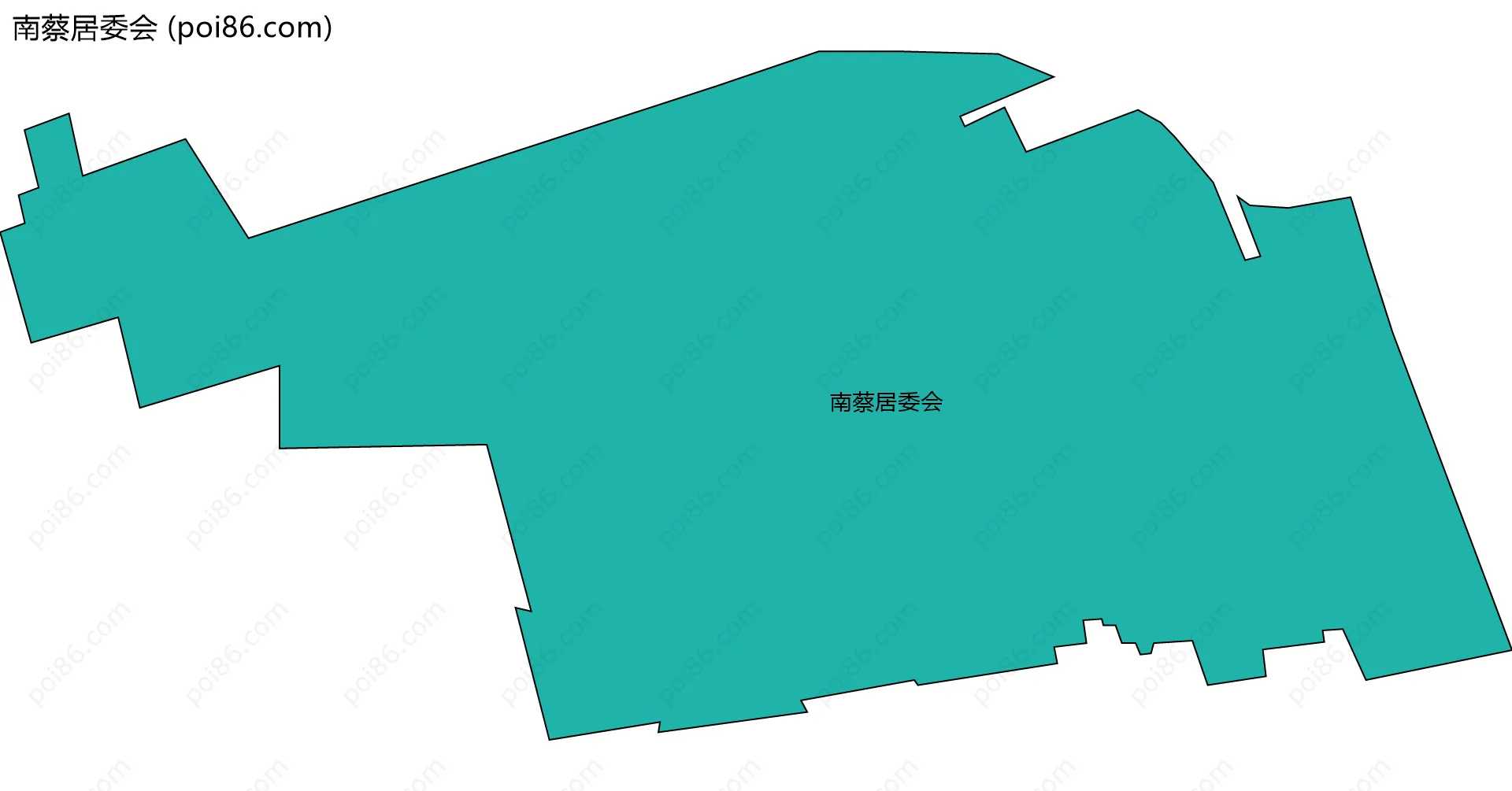 南蔡居委会边界地图