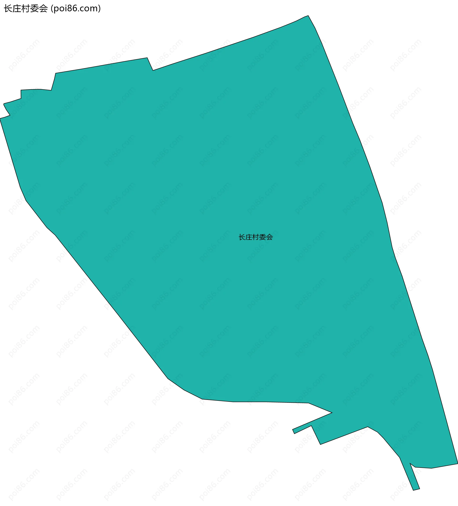 长庄村委会边界地图