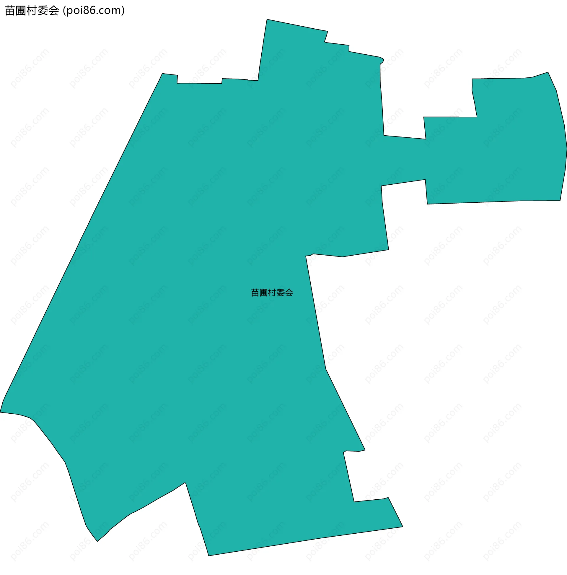 苗圃村委会边界地图