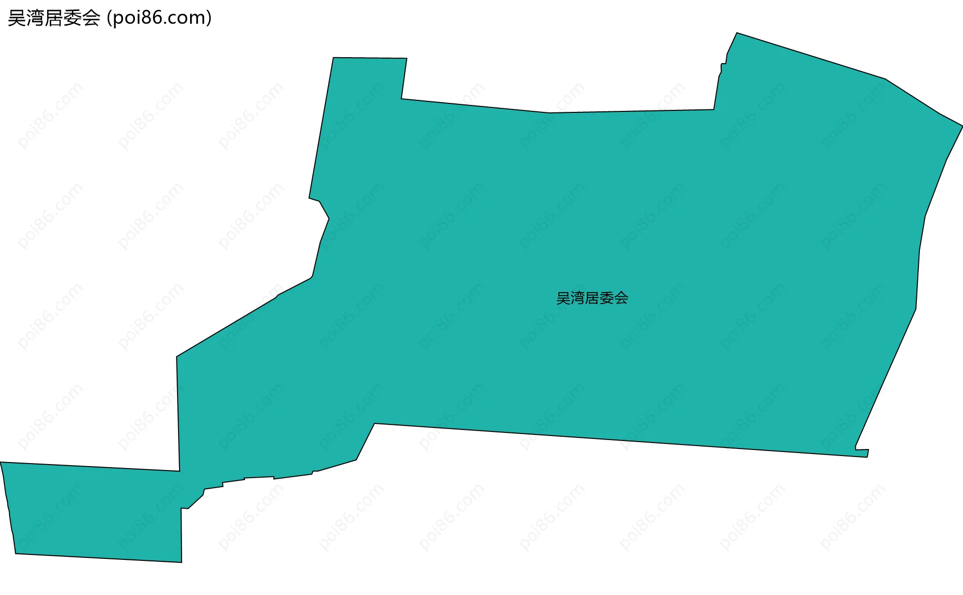 吴湾居委会边界地图