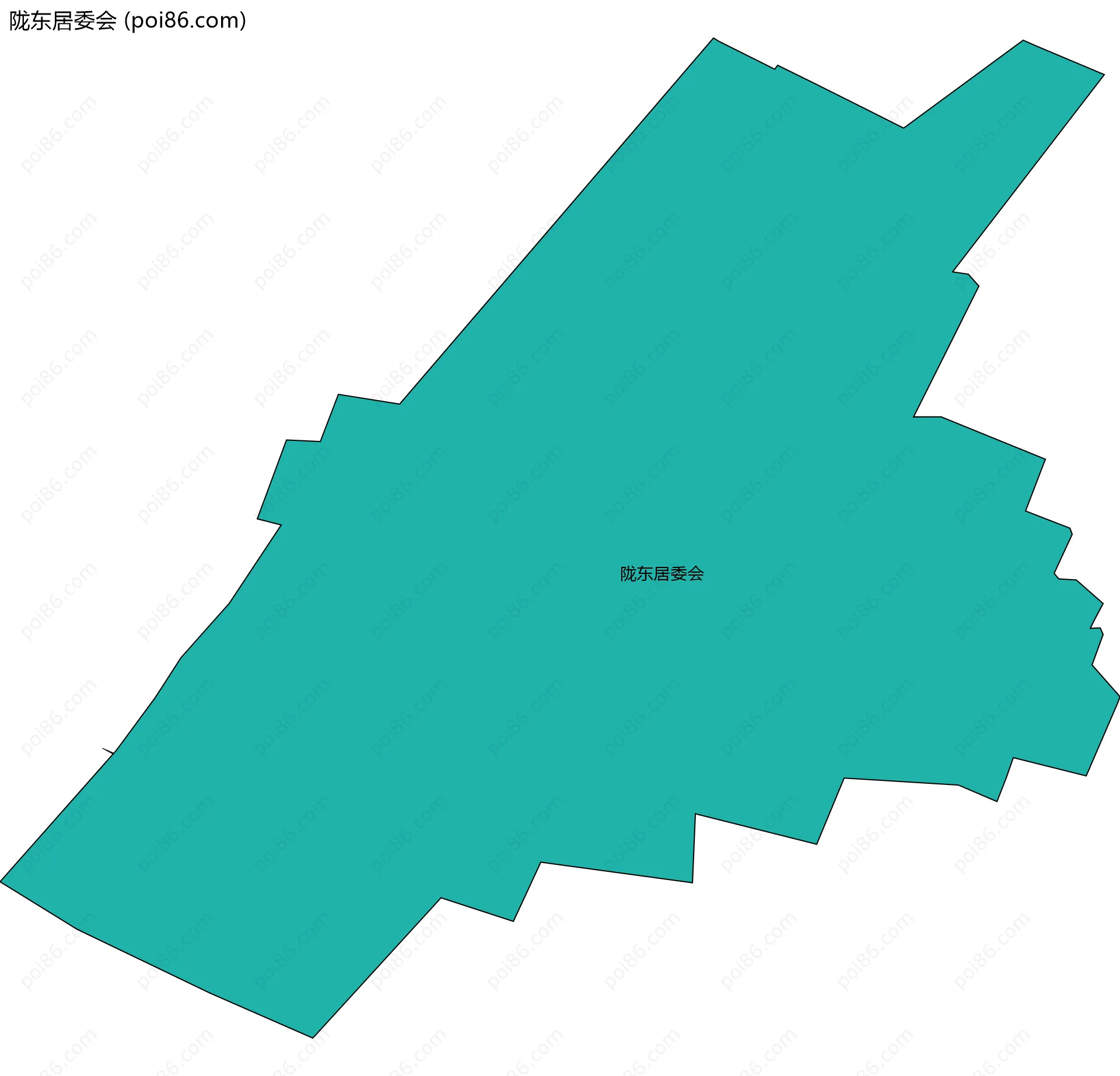 陇东居委会边界地图