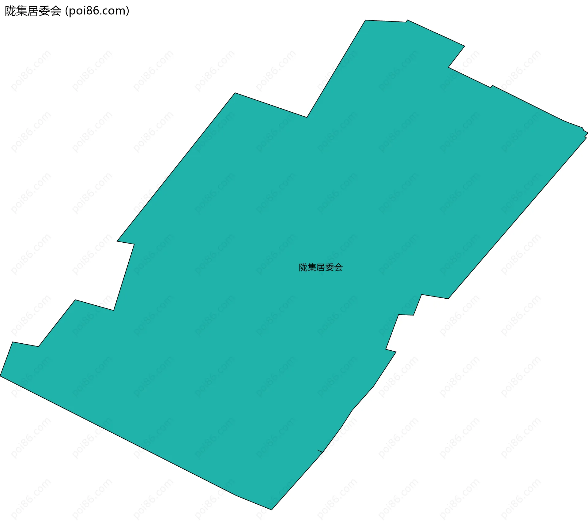 陇集居委会边界地图
