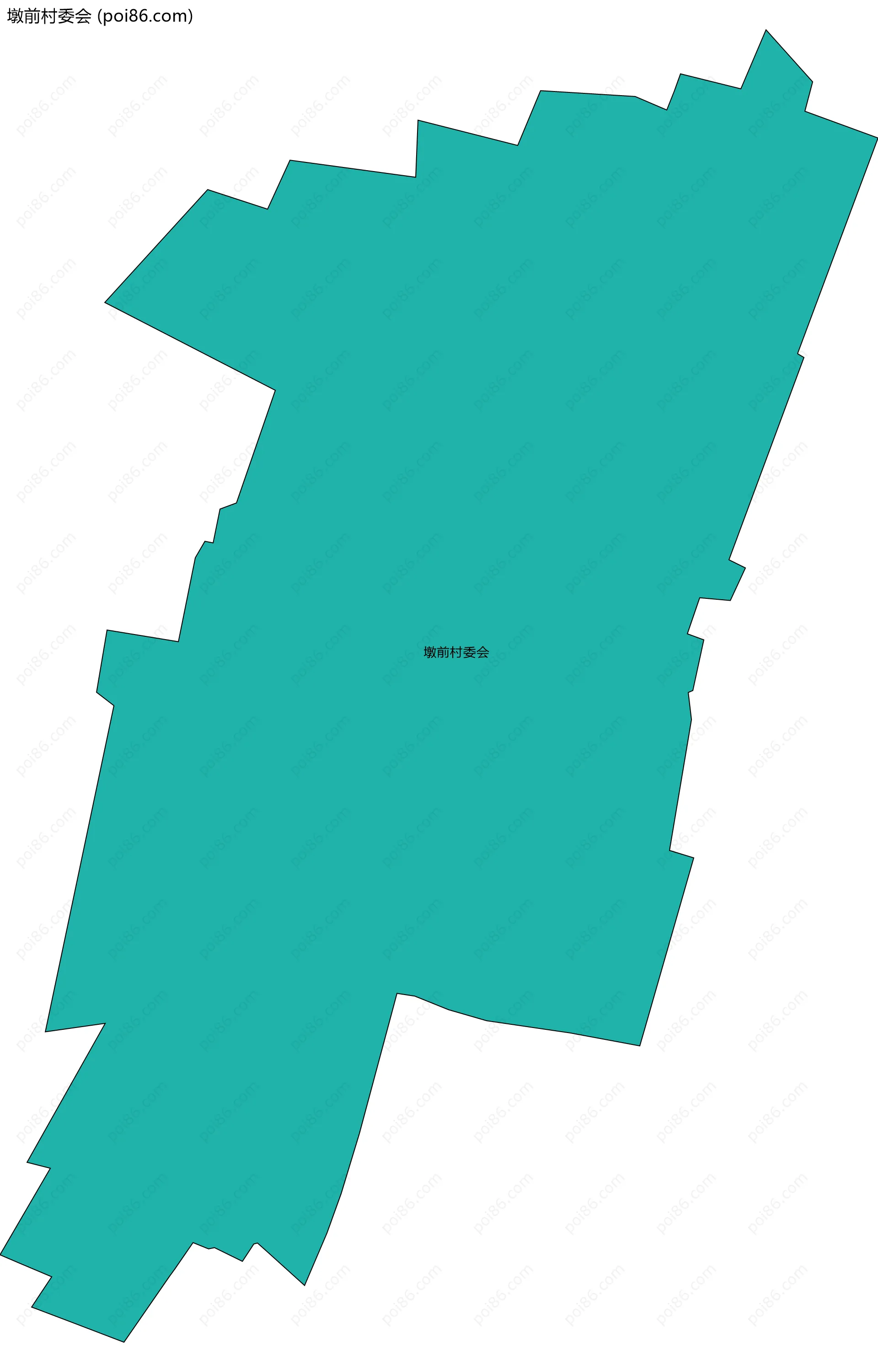 墩前村委会边界地图