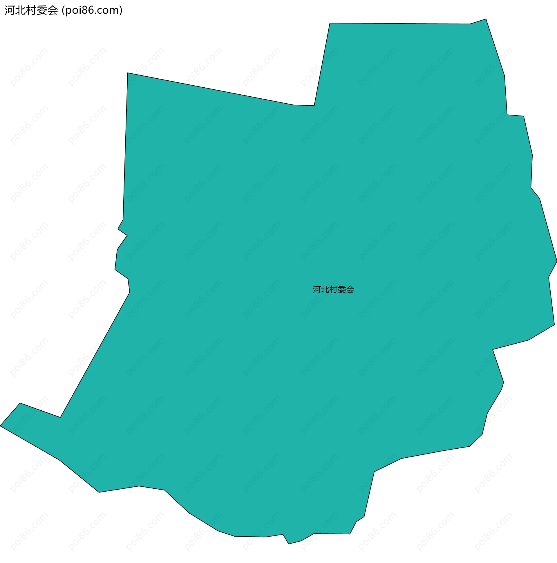 河北村委会边界地图