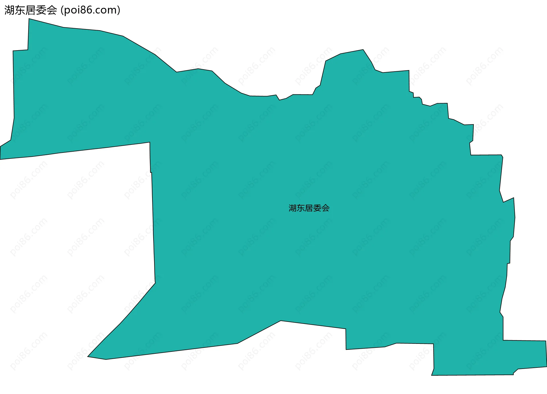 湖东居委会边界地图