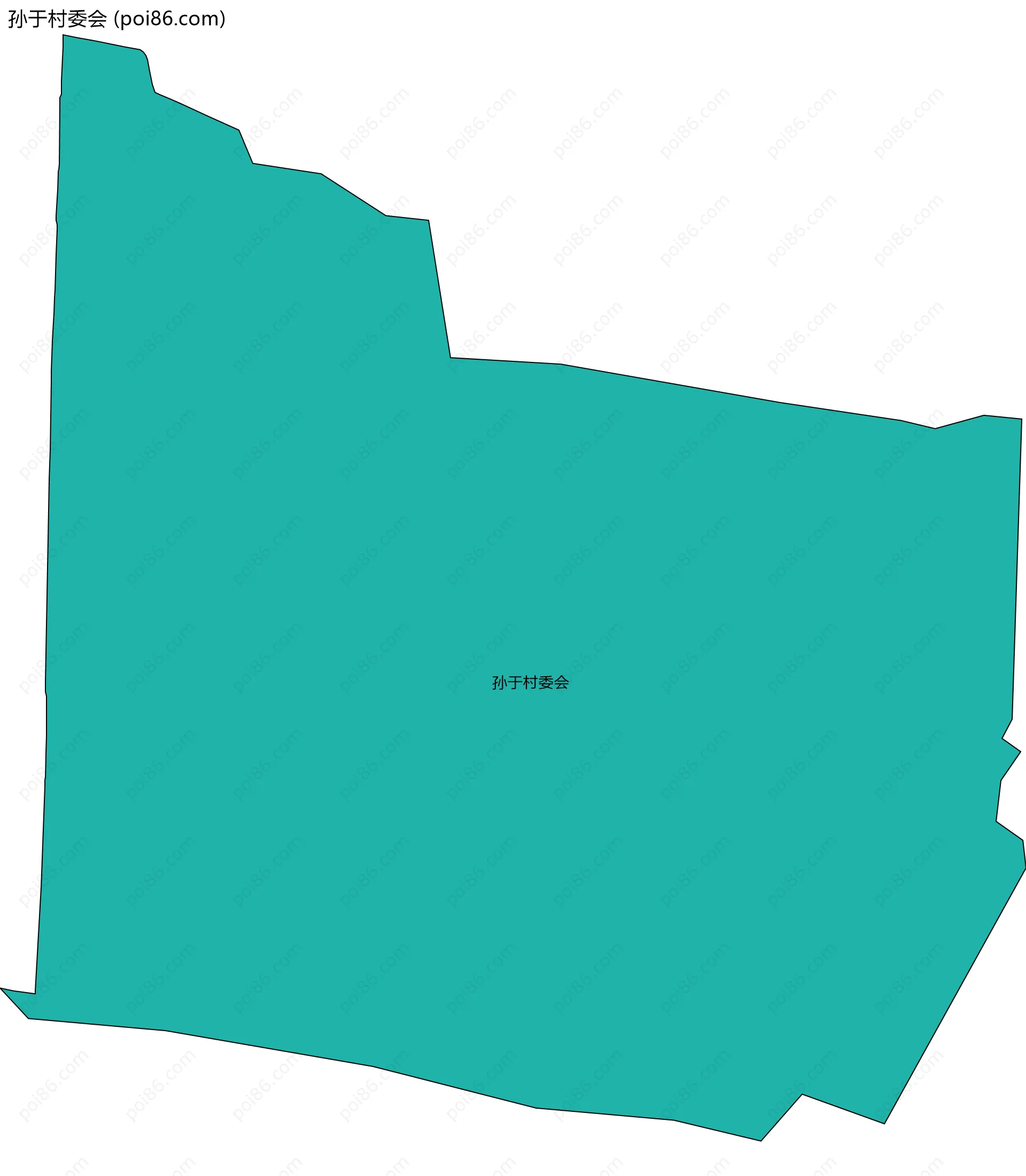 孙于村委会边界地图