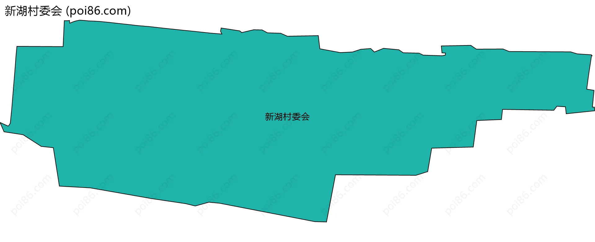 新湖村委会边界地图