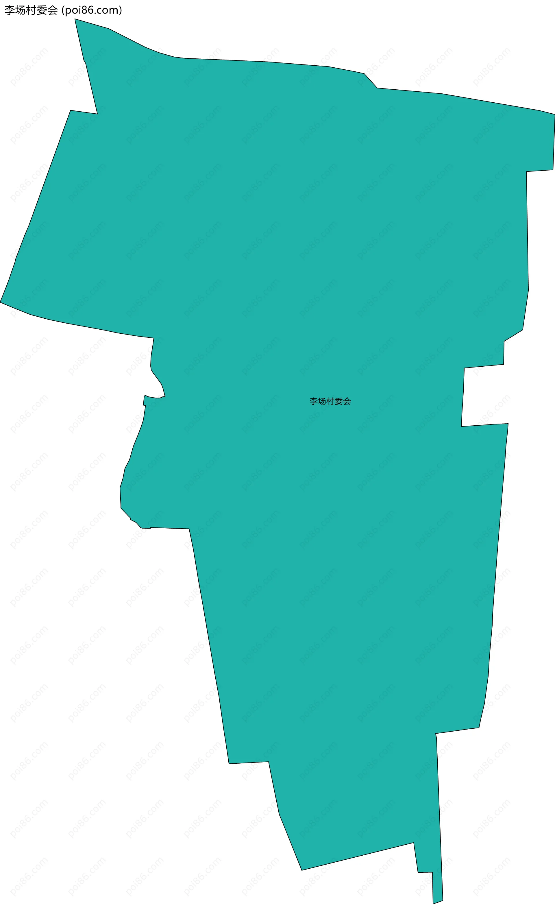 李场村委会边界地图