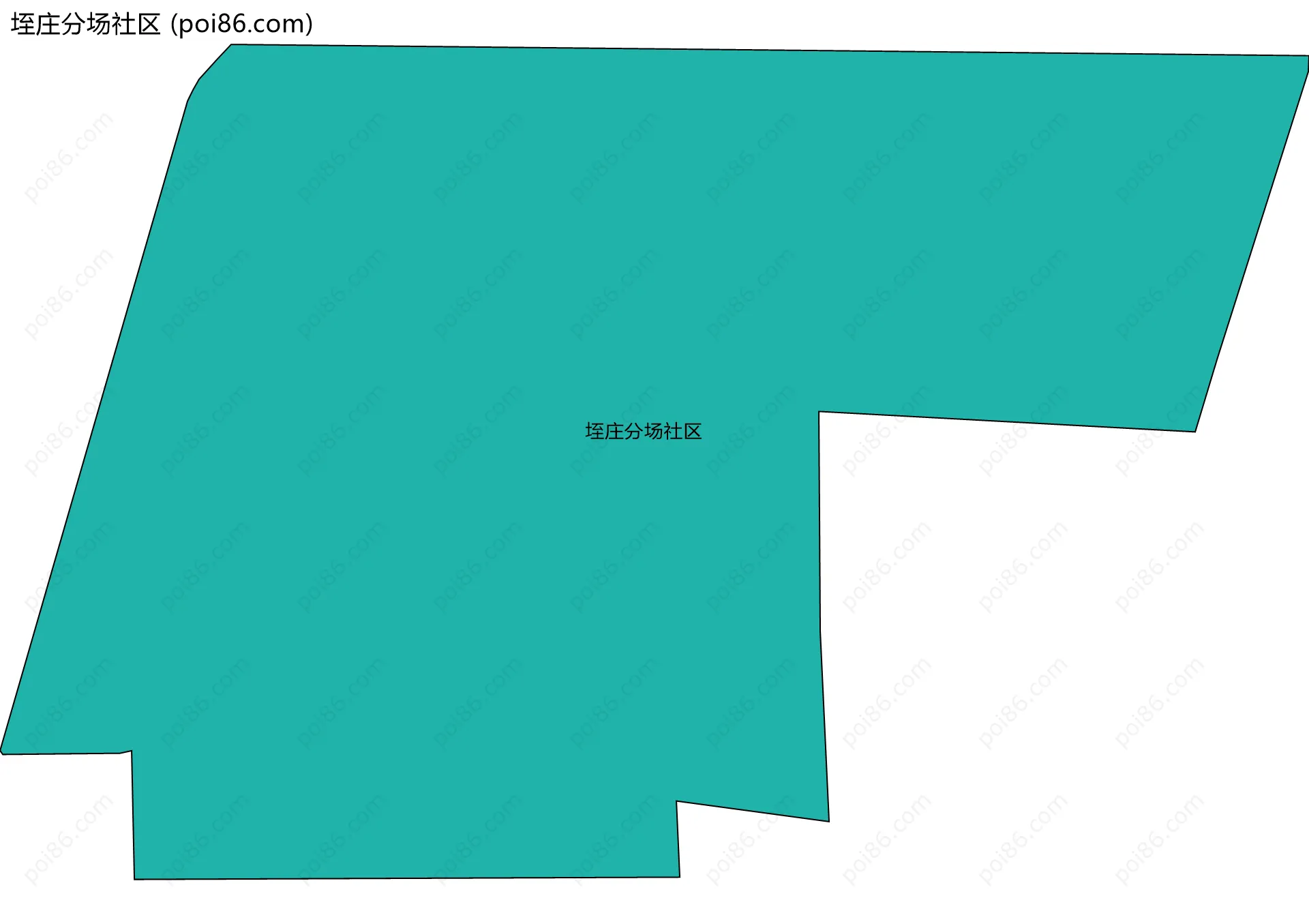垤庄分场社区边界地图