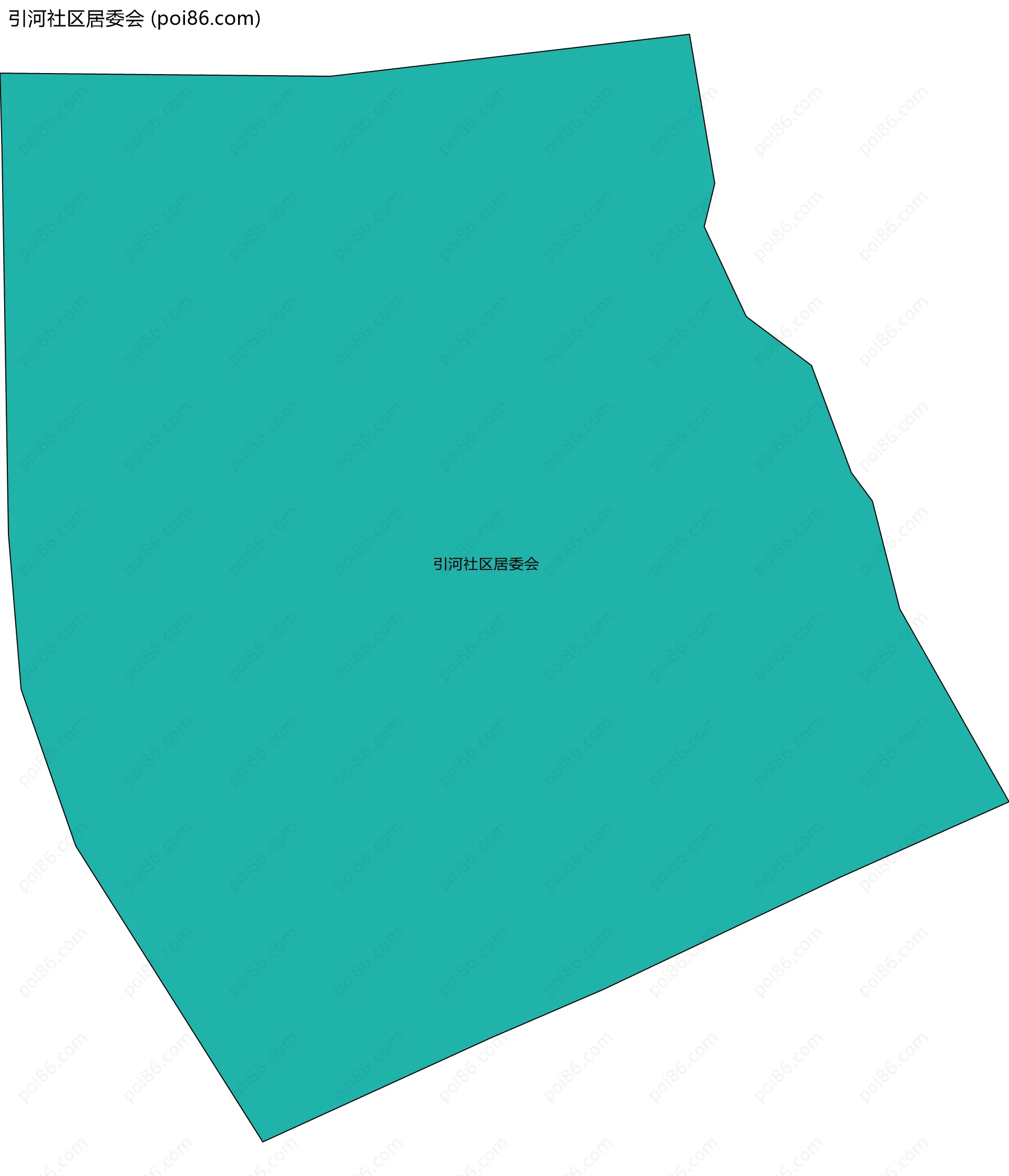 引河社区居委会边界地图