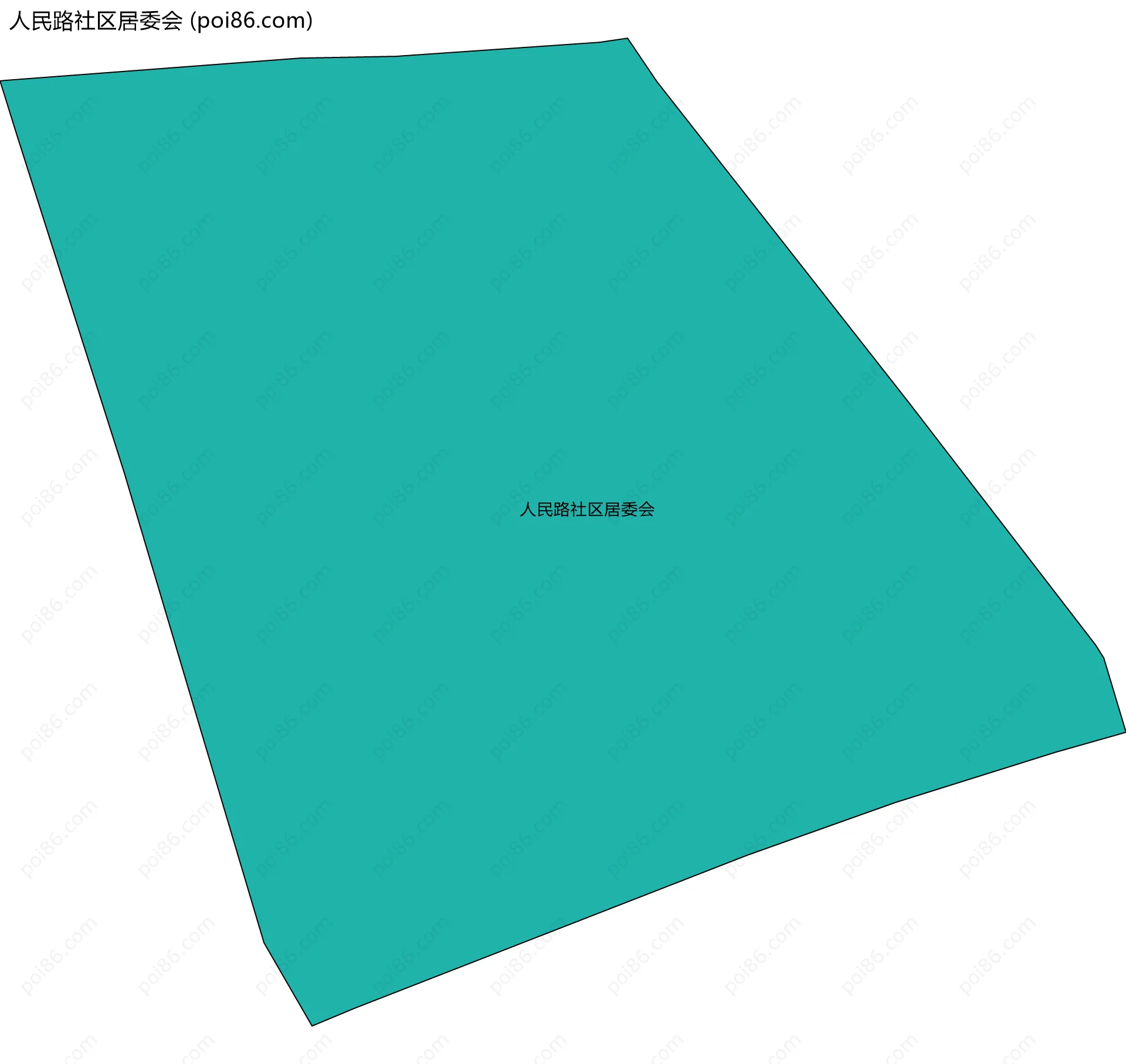 人民路社区居委会边界地图