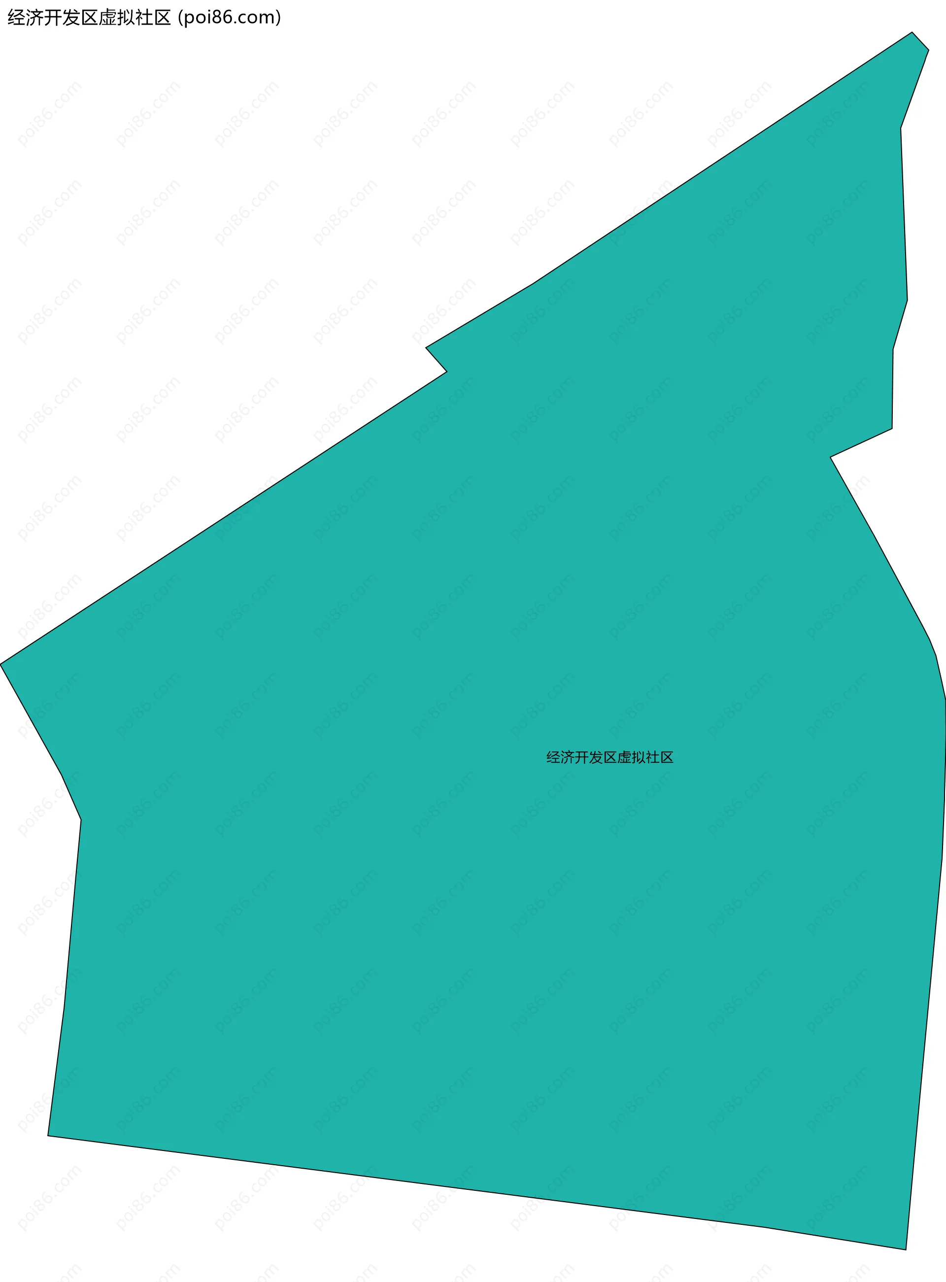 经济开发区虚拟社区边界地图
