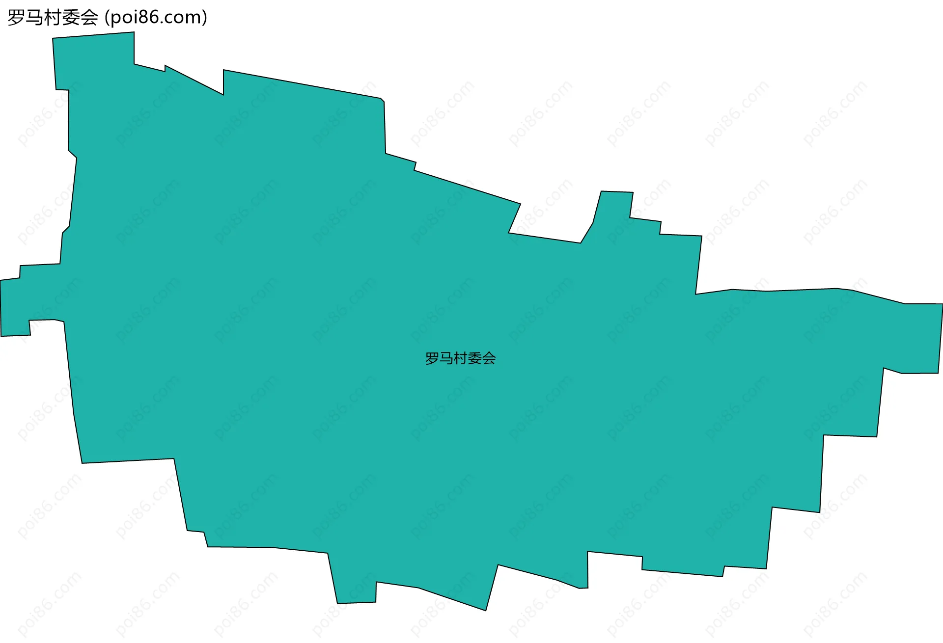 罗马村委会边界地图