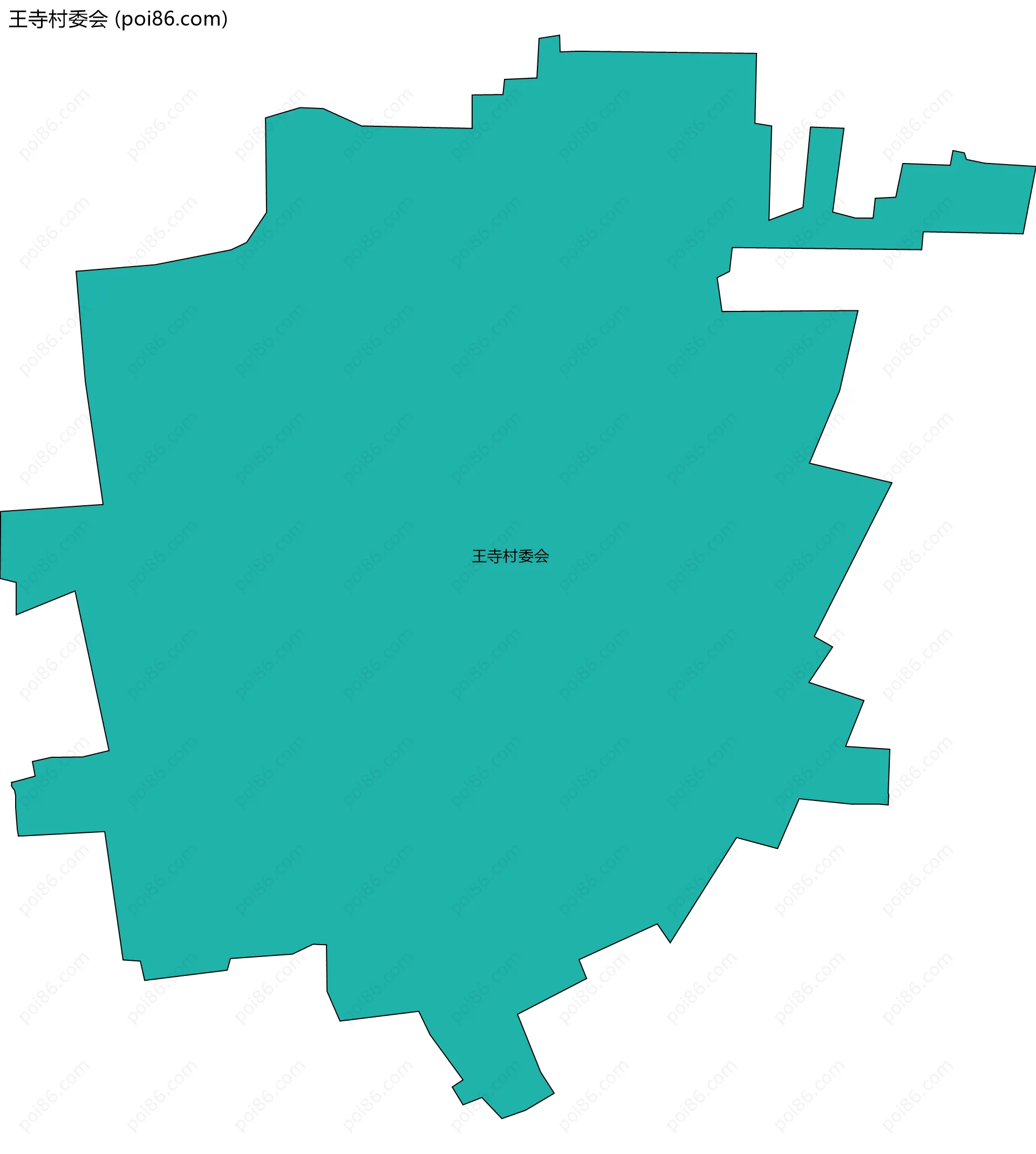 王寺村委会边界地图