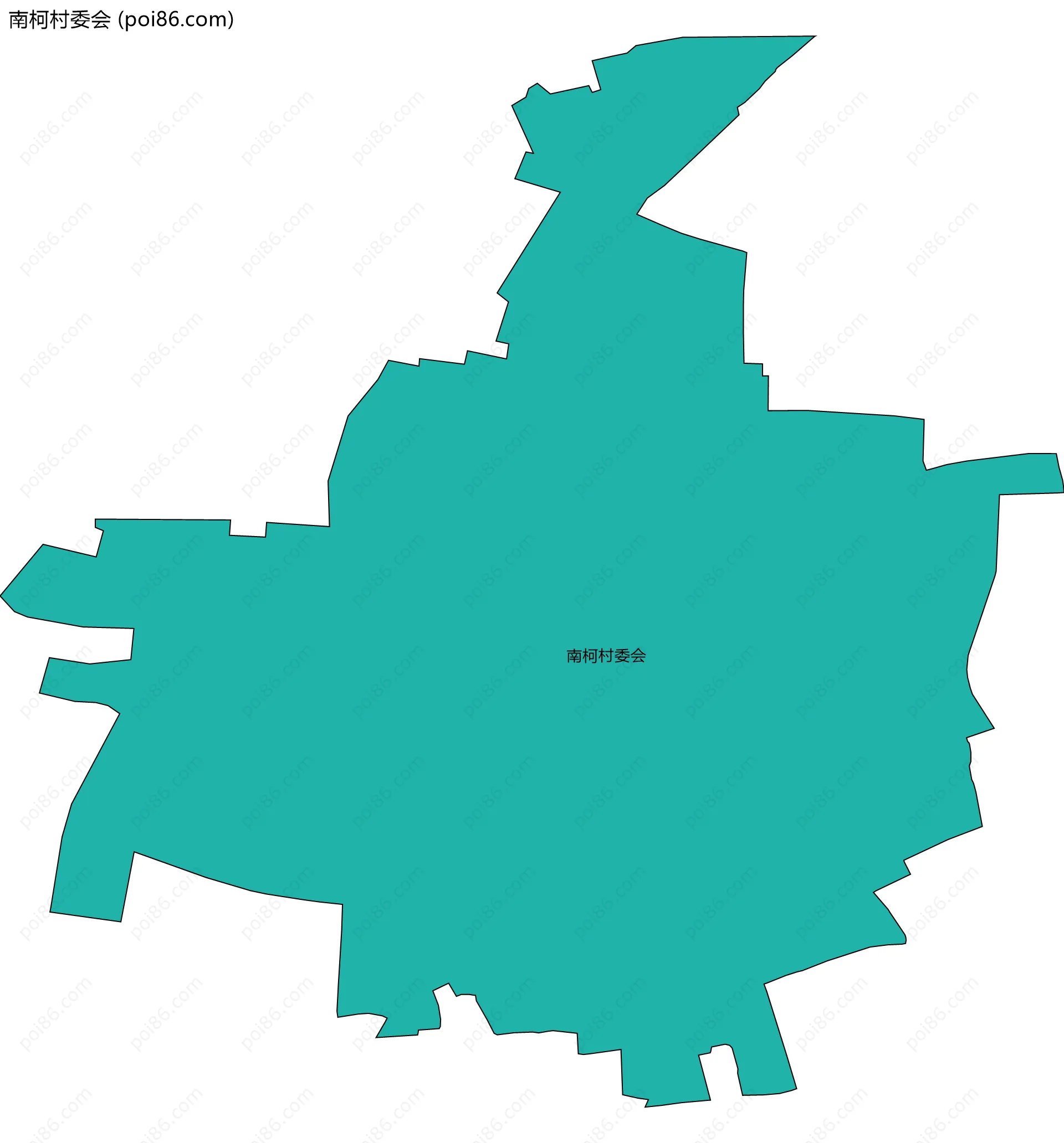 南柯村委会边界地图