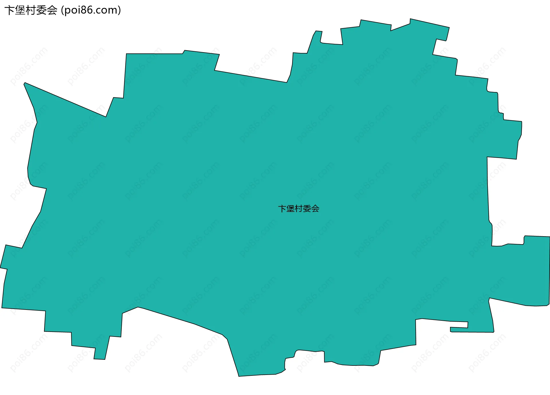 卞堡村委会边界地图