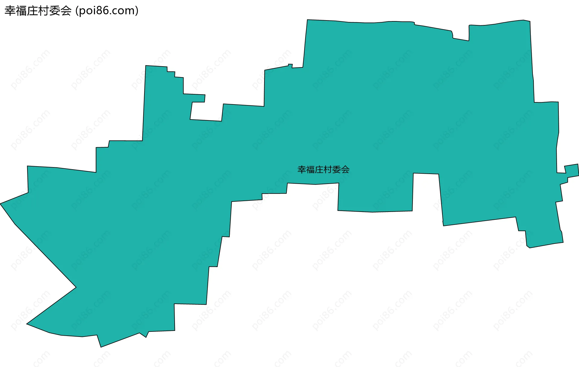 幸福庄村委会边界地图