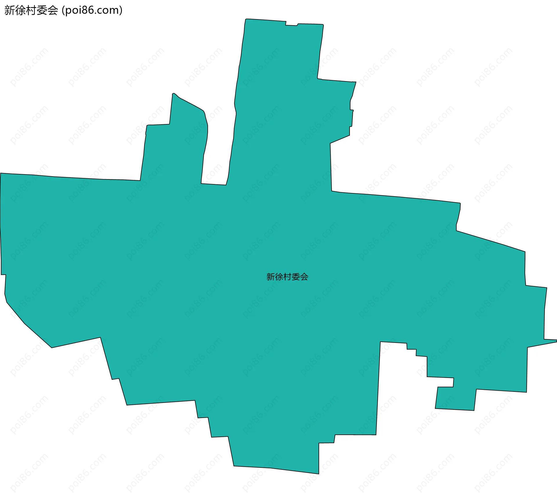 新徐村委会边界地图